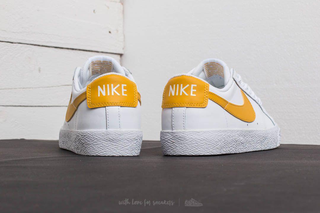 Nike Leather Sb Zoom Blazer Low White Mineral Gold For Men Lyst