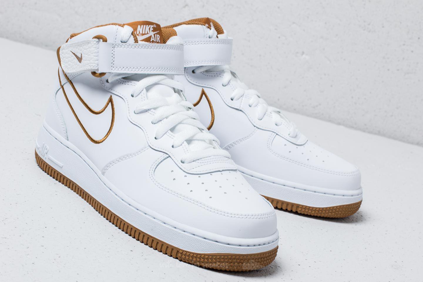 Nike Air Force 1 Mid 07 Leather White Muted Bronze For Men Lyst