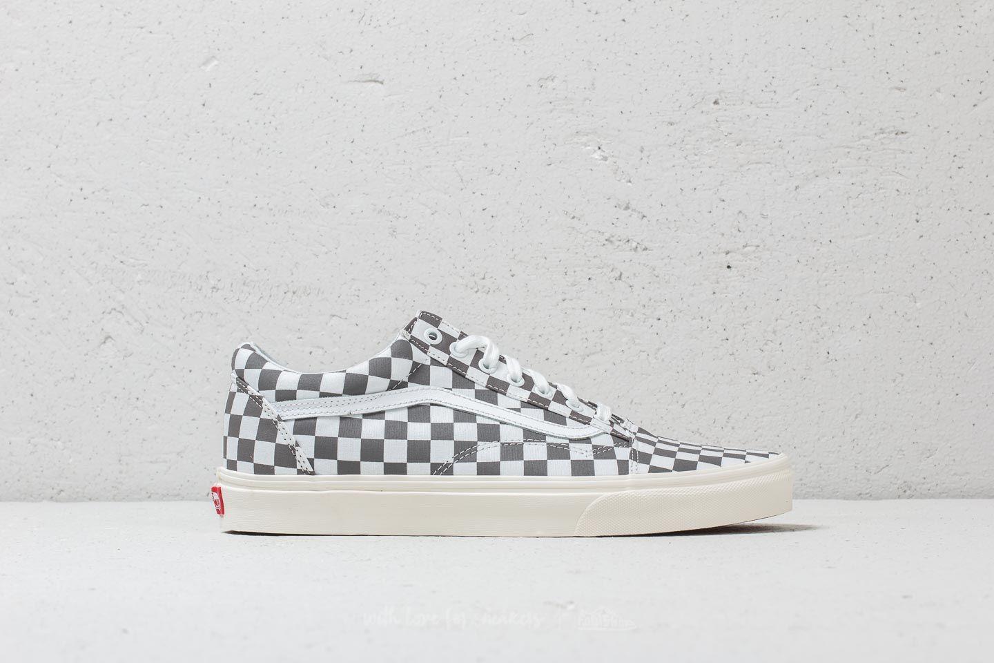 grey old skool checkered vans