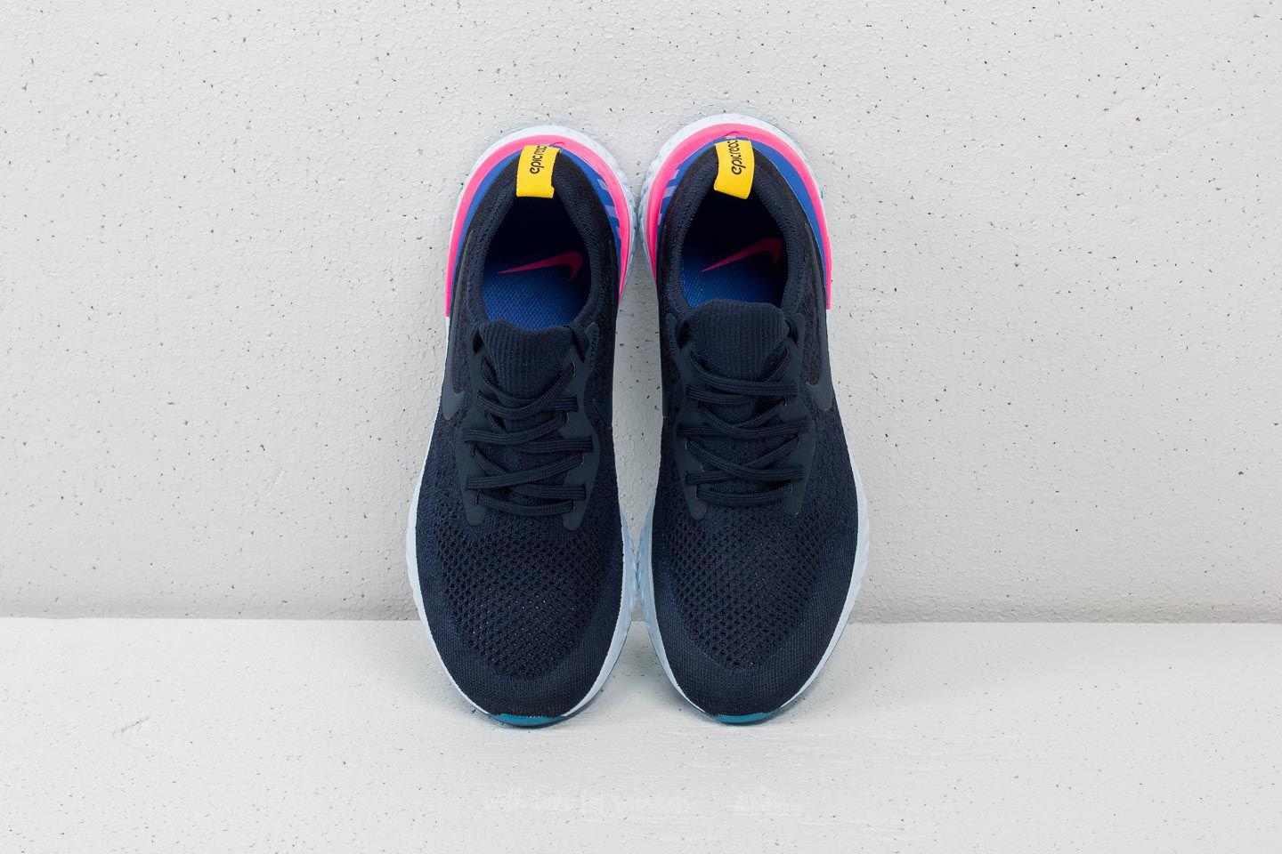 Nike Rubber Epic React Flyknit College Navy/ College Navy in Blue for Men |  Lyst
