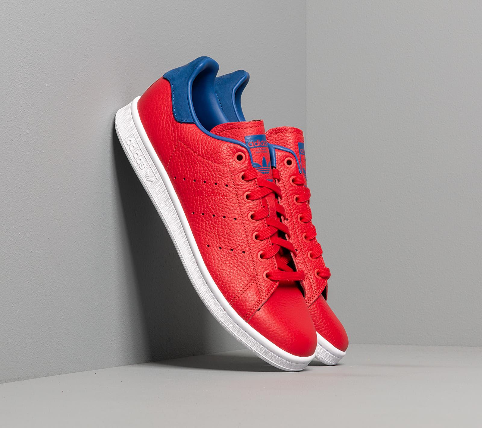 adidas Originals Adidas Stan Smith Scarlet/ Scarlet/ Core Royal in Red for  Men | Lyst