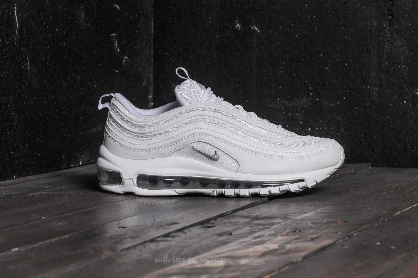 Nike Rubber Air Max 97 (gs) White/ Wolf Grey-black in Gray - Lyst