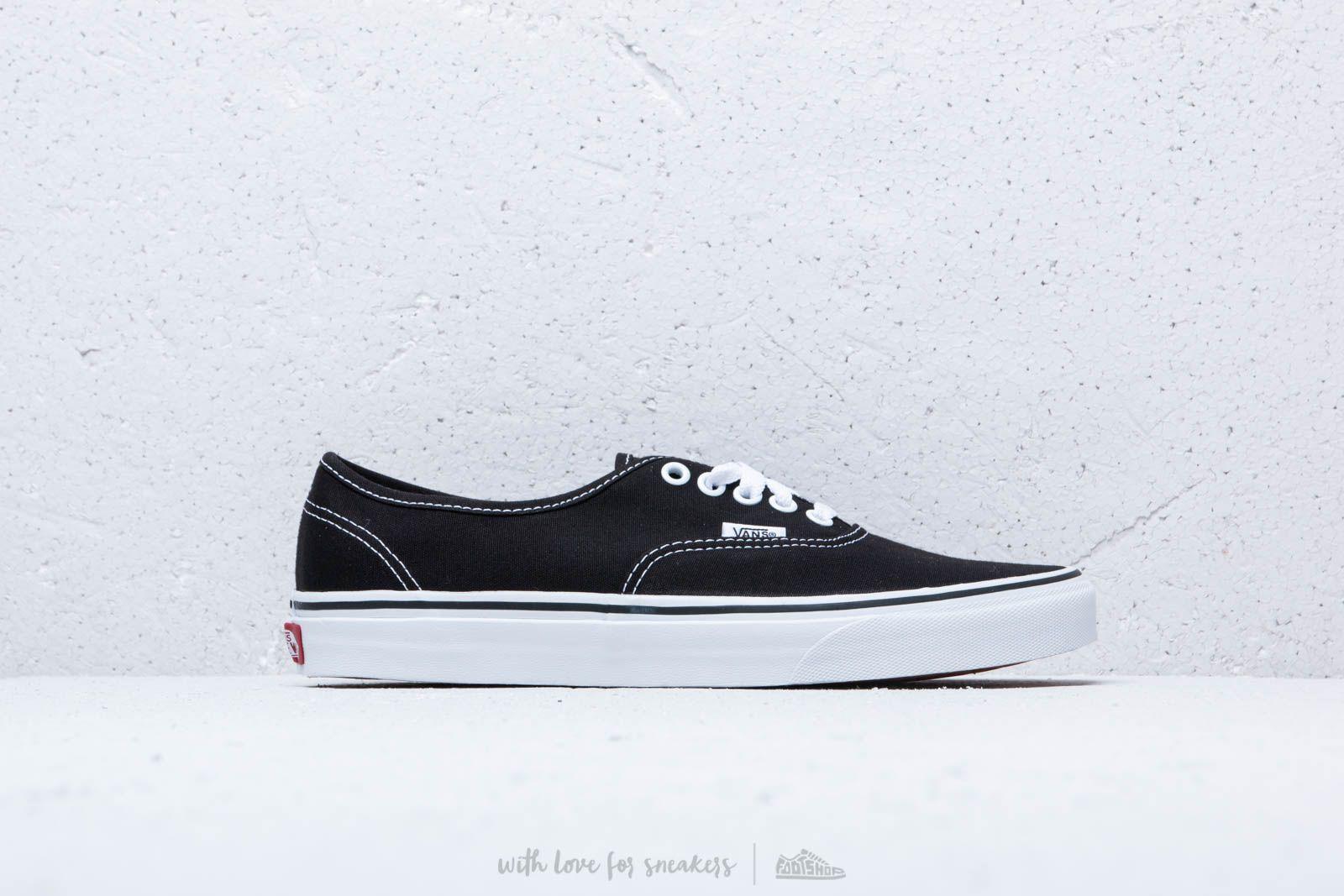 vans mens authentic black
