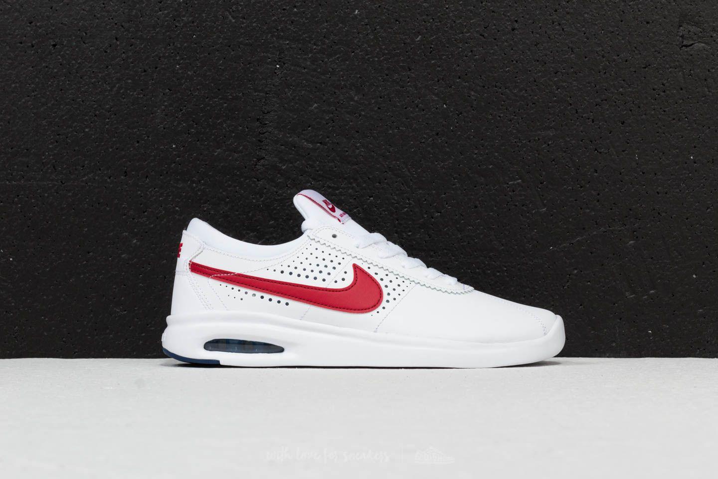 Nike Leather Sb Air Max Bruin Vapor White/ Gym Red/ Game Royal for Men |  Lyst