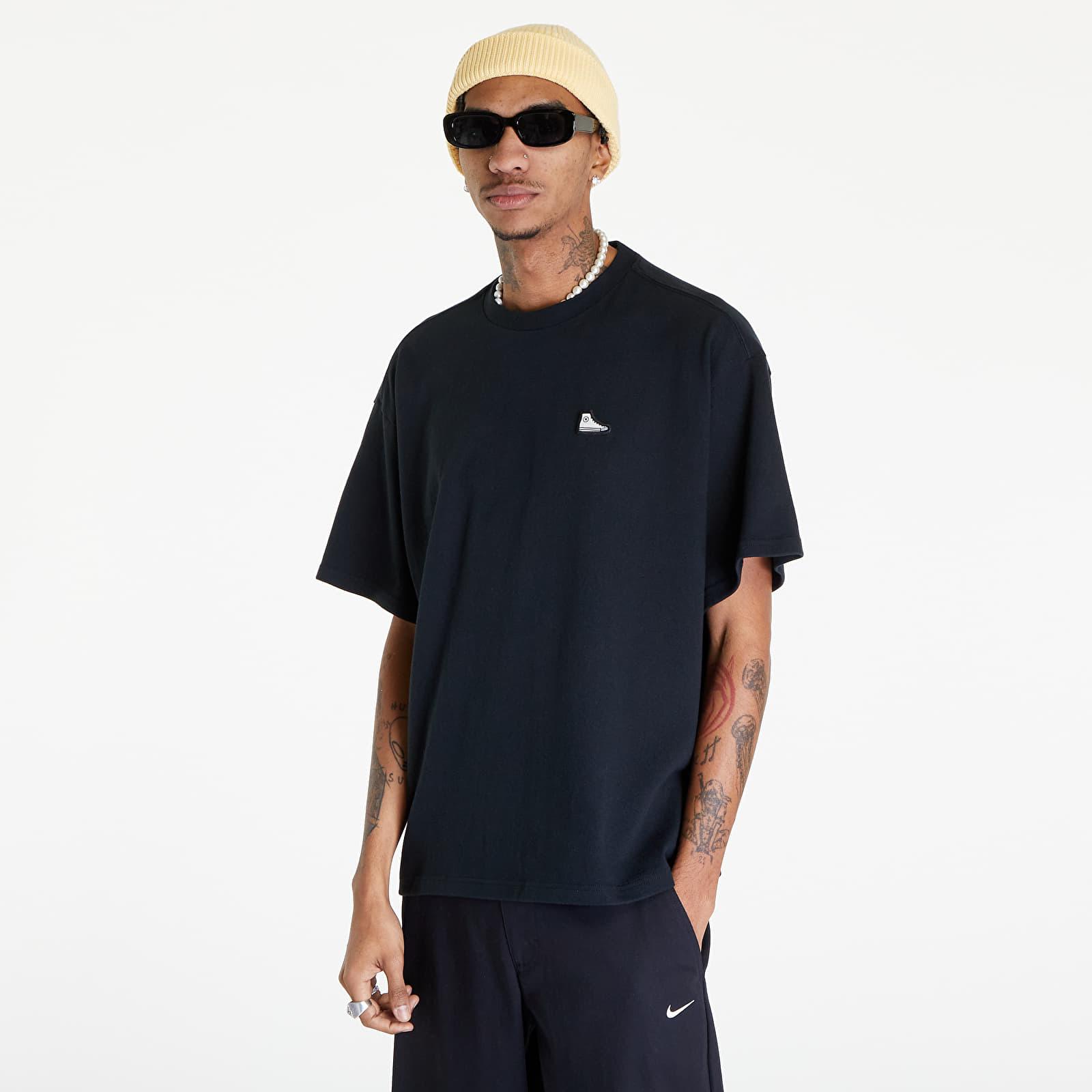 Converse Go-to Chuck Taylor Script Tee Black in Blue | Lyst