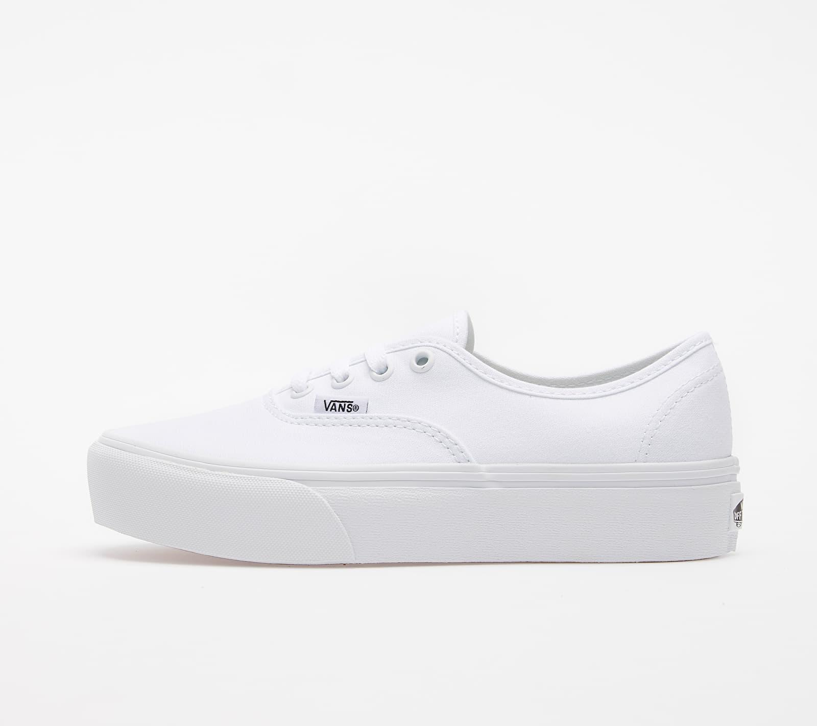 white vans authentic platform