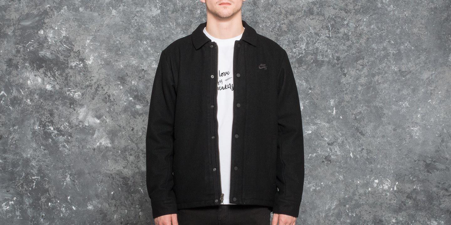 Nike Sb Wool Coaches Jacket Black/ Anthracite for Men - Lyst