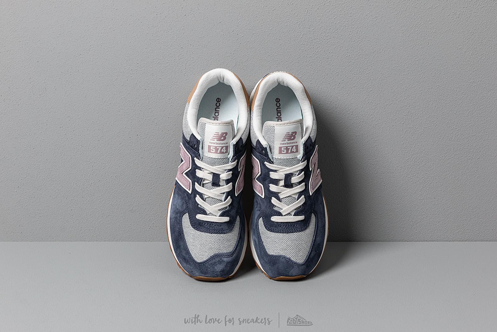 new balance 574 navy with cashmere