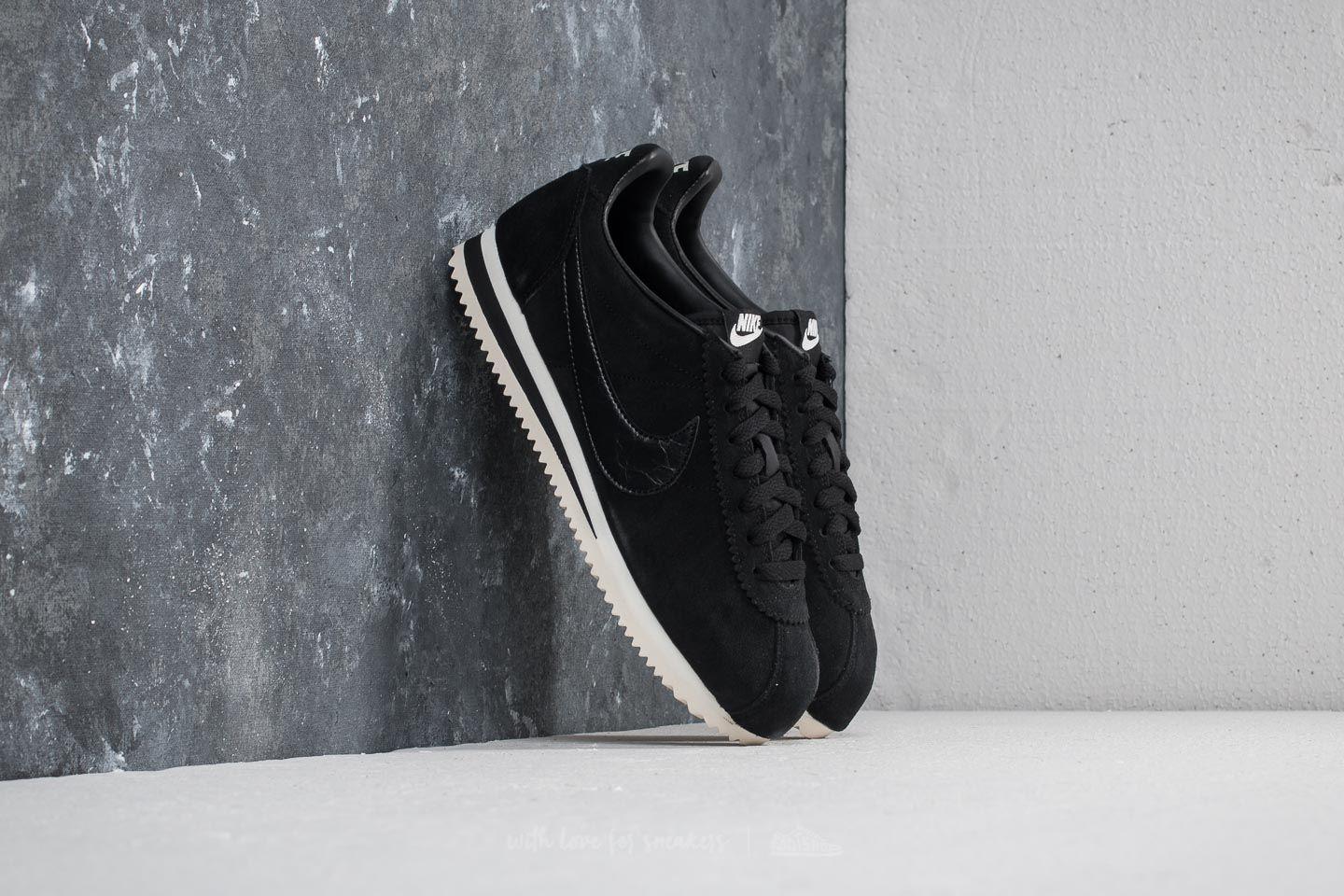 nike cortez suede black
