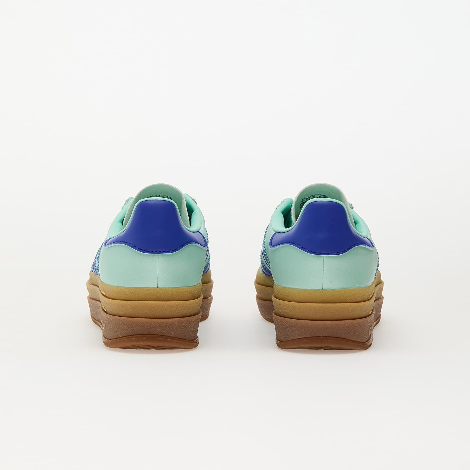 adidas gazelle silver green womens Women's adidas Gazelle Bold Clear Mint/Lucid Blue/Gold Metallic / 7