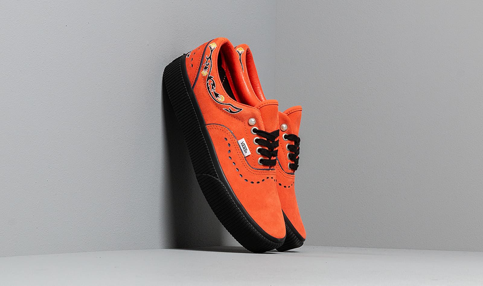 orange platform vans