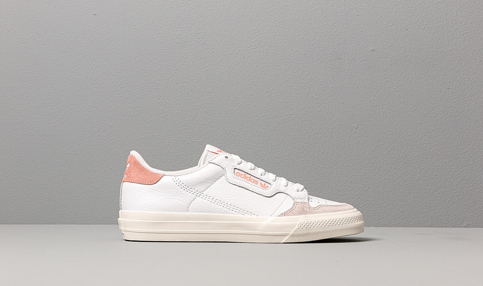 Adidas Continental Vulc Ftw White/ Ftw White/ Glow Pink