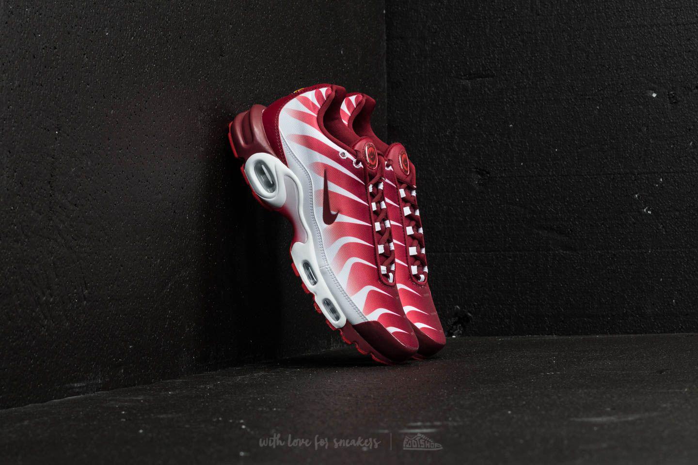 Air Max Plus Tn White/ Team Red-speed Red for Men | Lyst