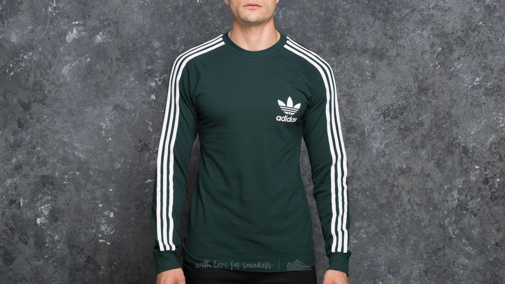 adidas men's originals long sleeve pique tee