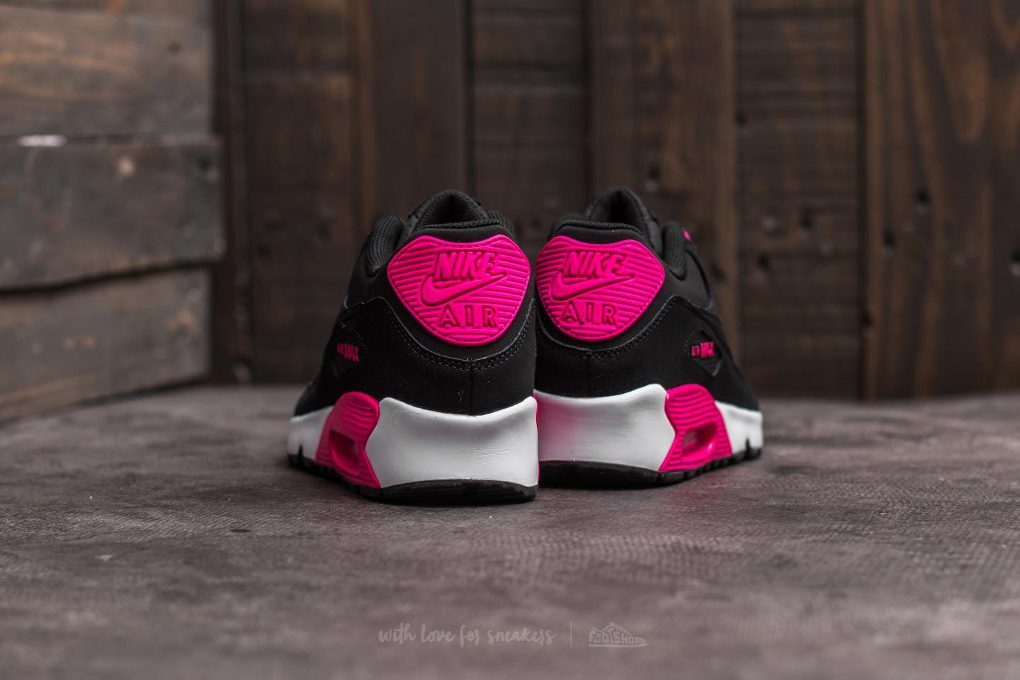 heel veel Kust Voorgevoel Nike Air Max 90 Leather (gs) Black/ Pink Prime-white | Lyst