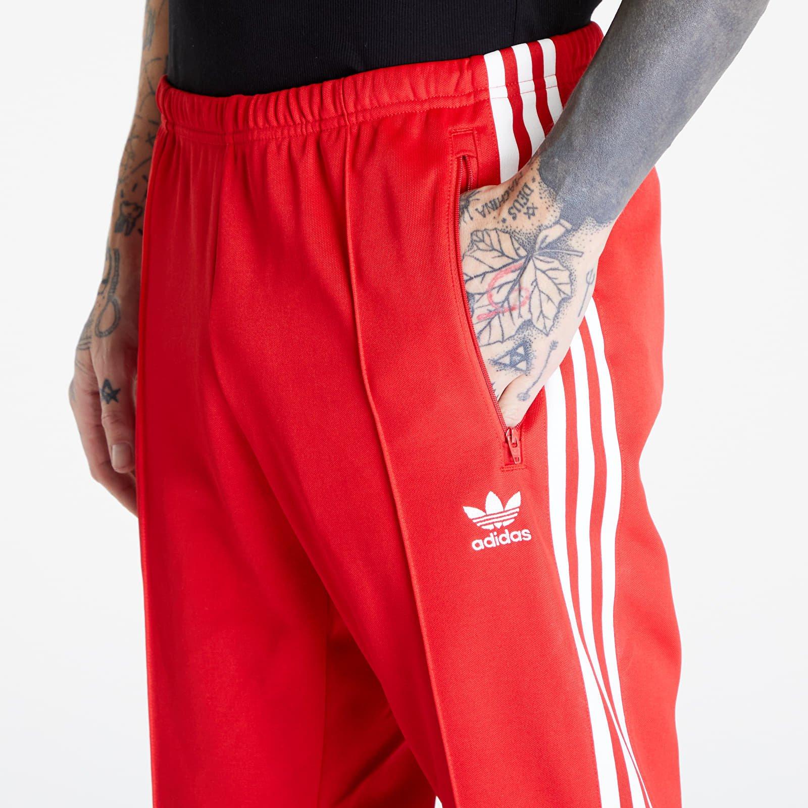 adidas Originals Adidas Beckenbauer Track Pant Better Scarlet/ White in Red  for Men | Lyst