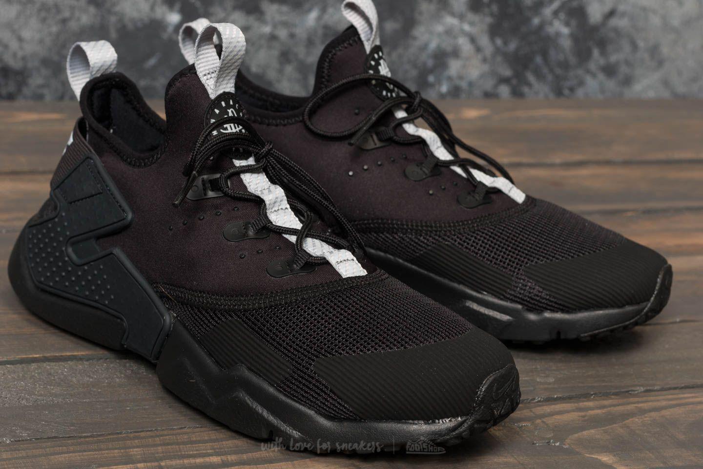 nike huarache black grey