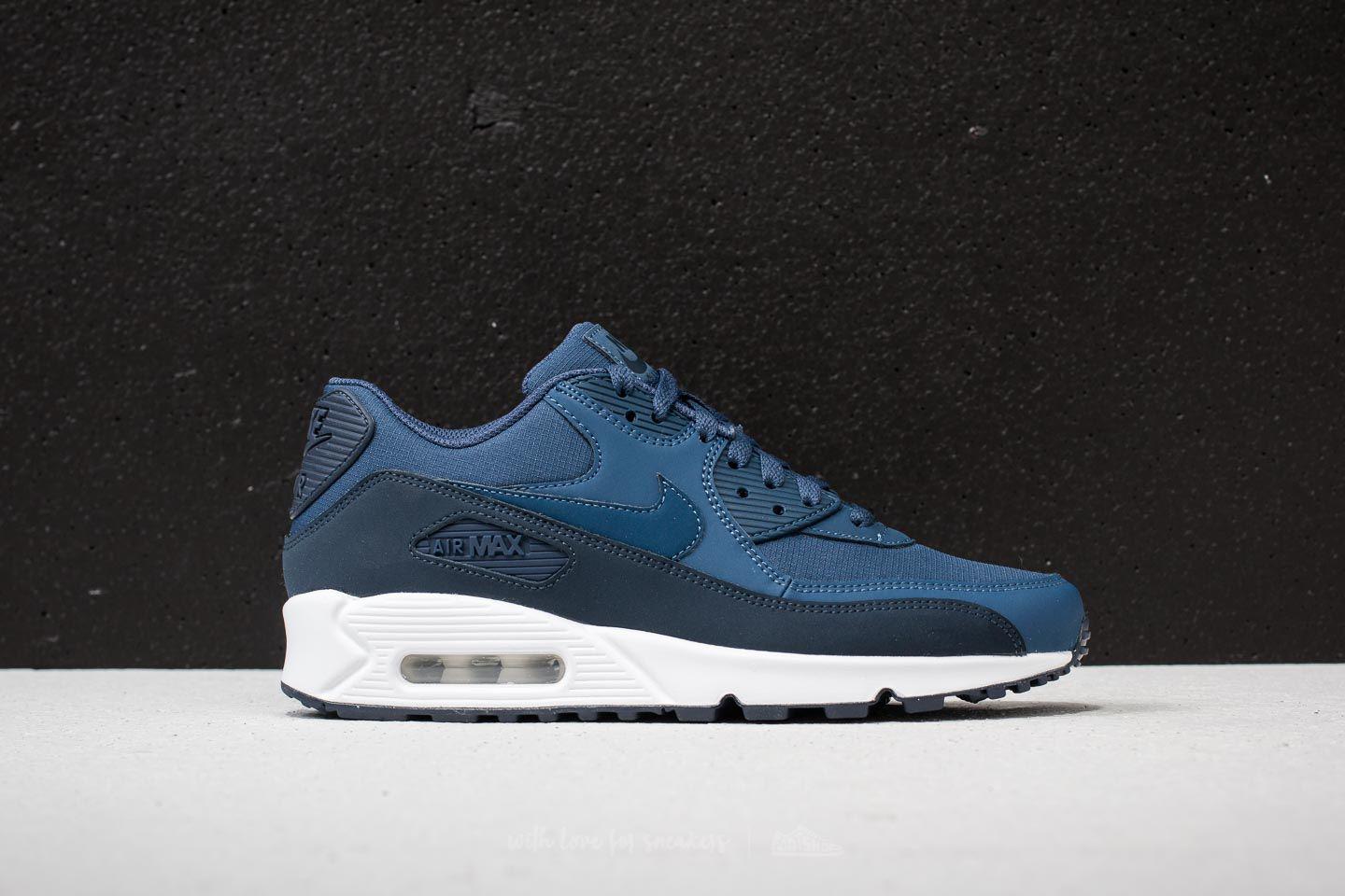Nike Leather Air Max 90 Essential Obsidian/ Navy-white in Blue for Men -  Lyst