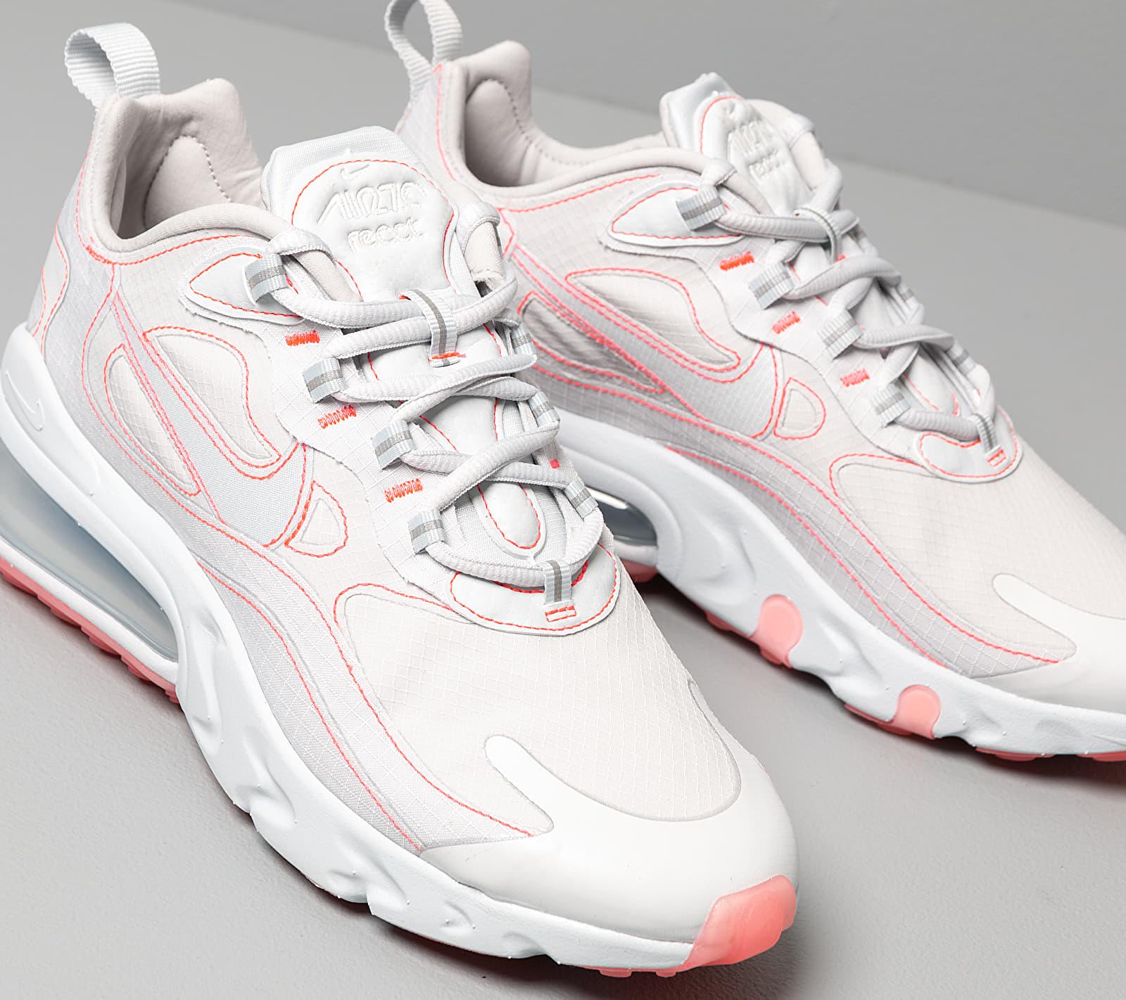 Nike Leather Air Max 270 React Woven Trainers In White For Men Save 74 Lyst
