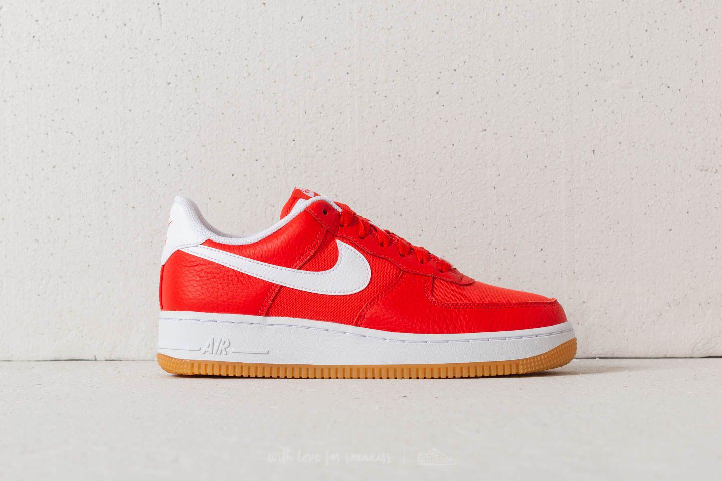 Buty NIKE - Air Force 1 '07 Prm 896185 601 Habanero Red/White - Sneakersy - PÃ³Åbuty - Damskie 