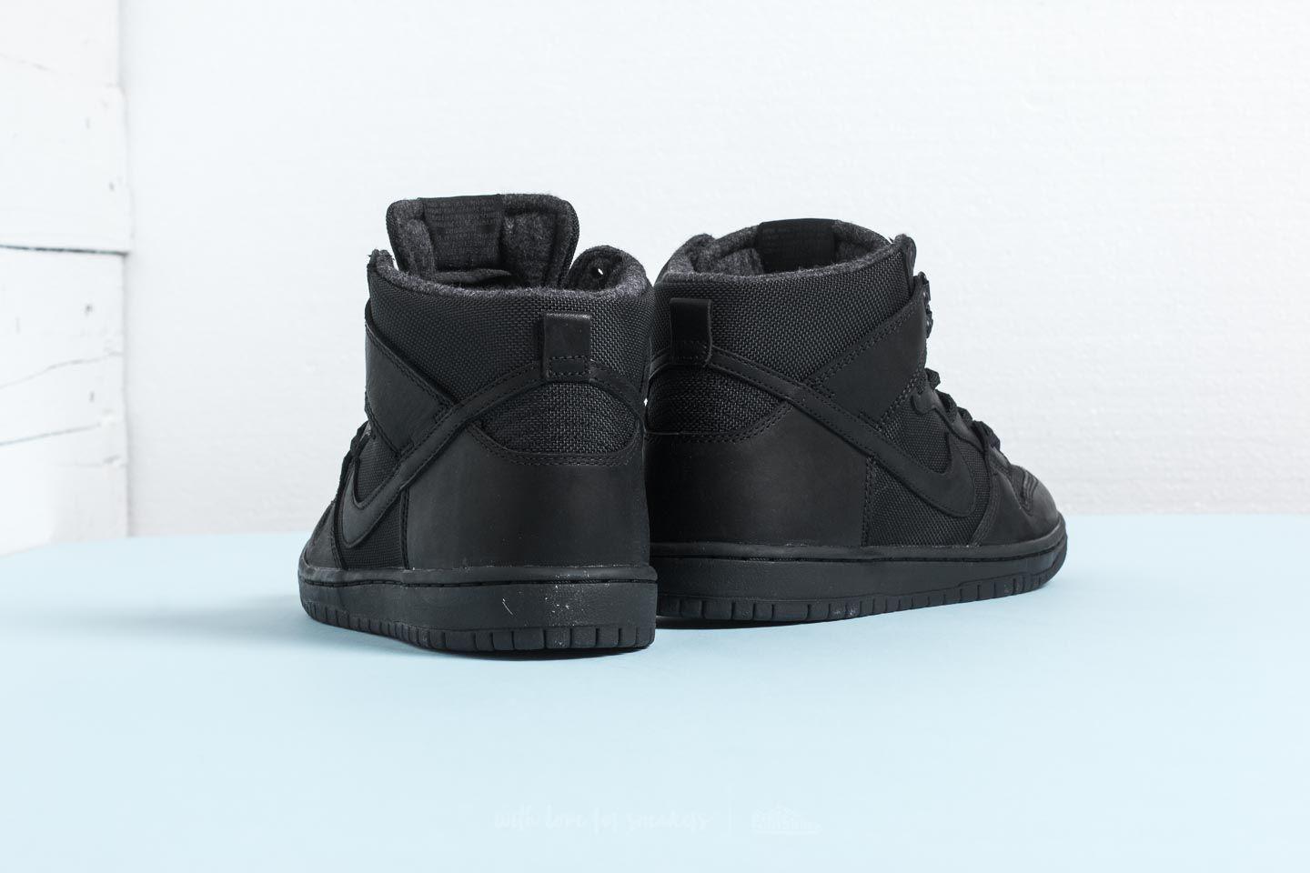 Nike Leather Sb Zoom Dunk Hi Pro Bota Black/ Black-anthracite for Men | Lyst