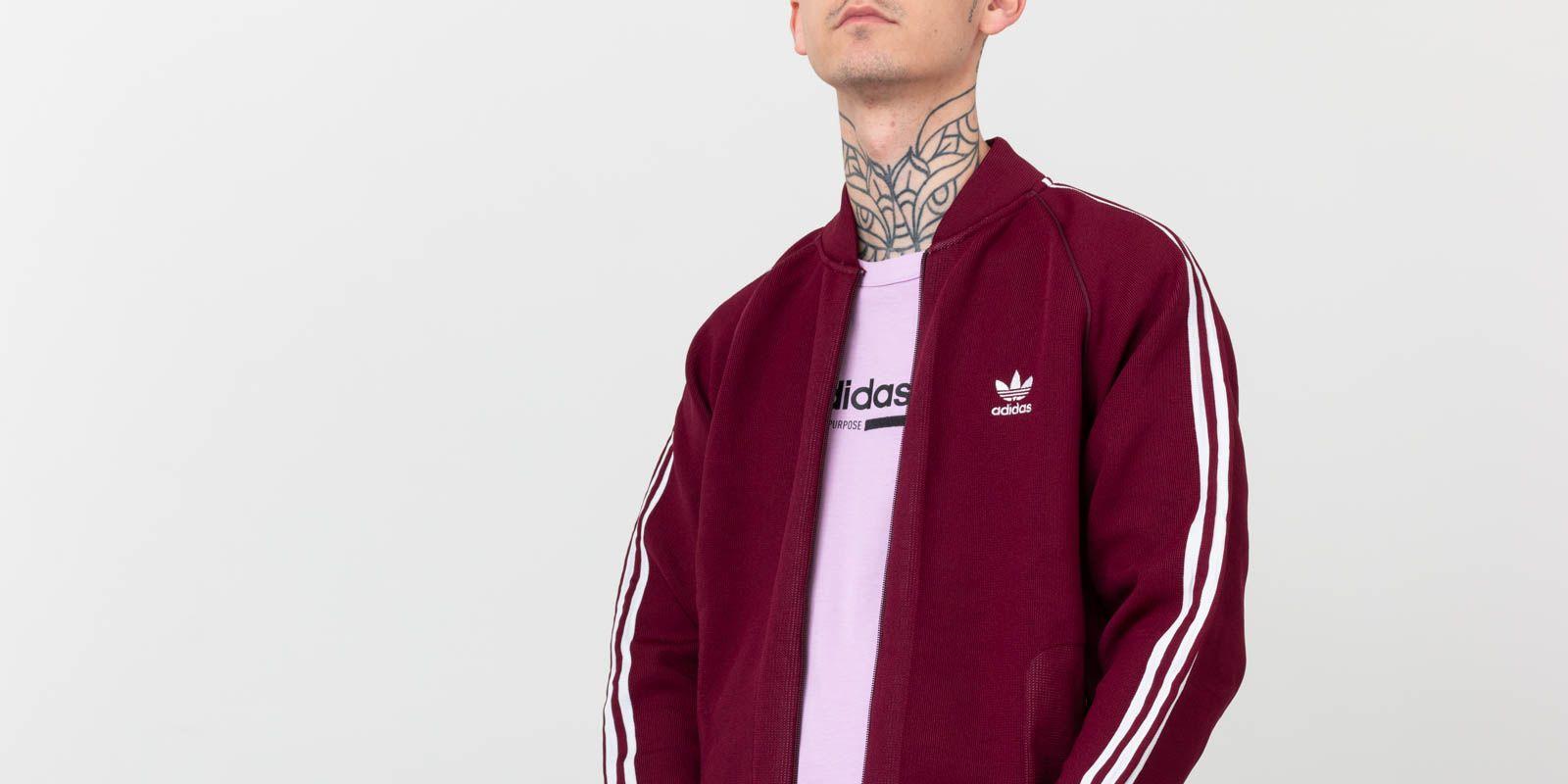 adidas knitted track top