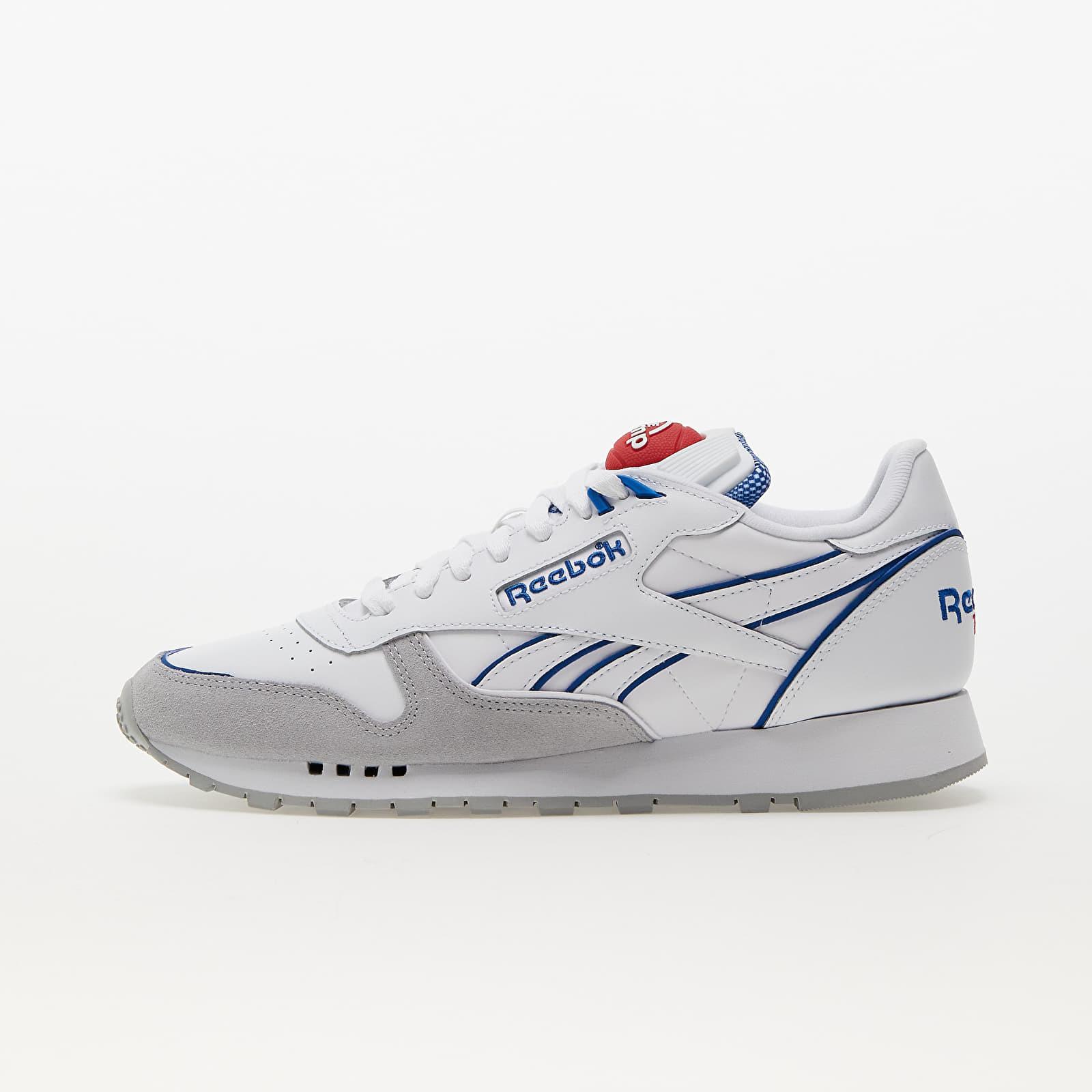 Reebok Classic Leather Pump Ftw White/ Vector Blue/ Vector Red in Metallic  for Men | Lyst