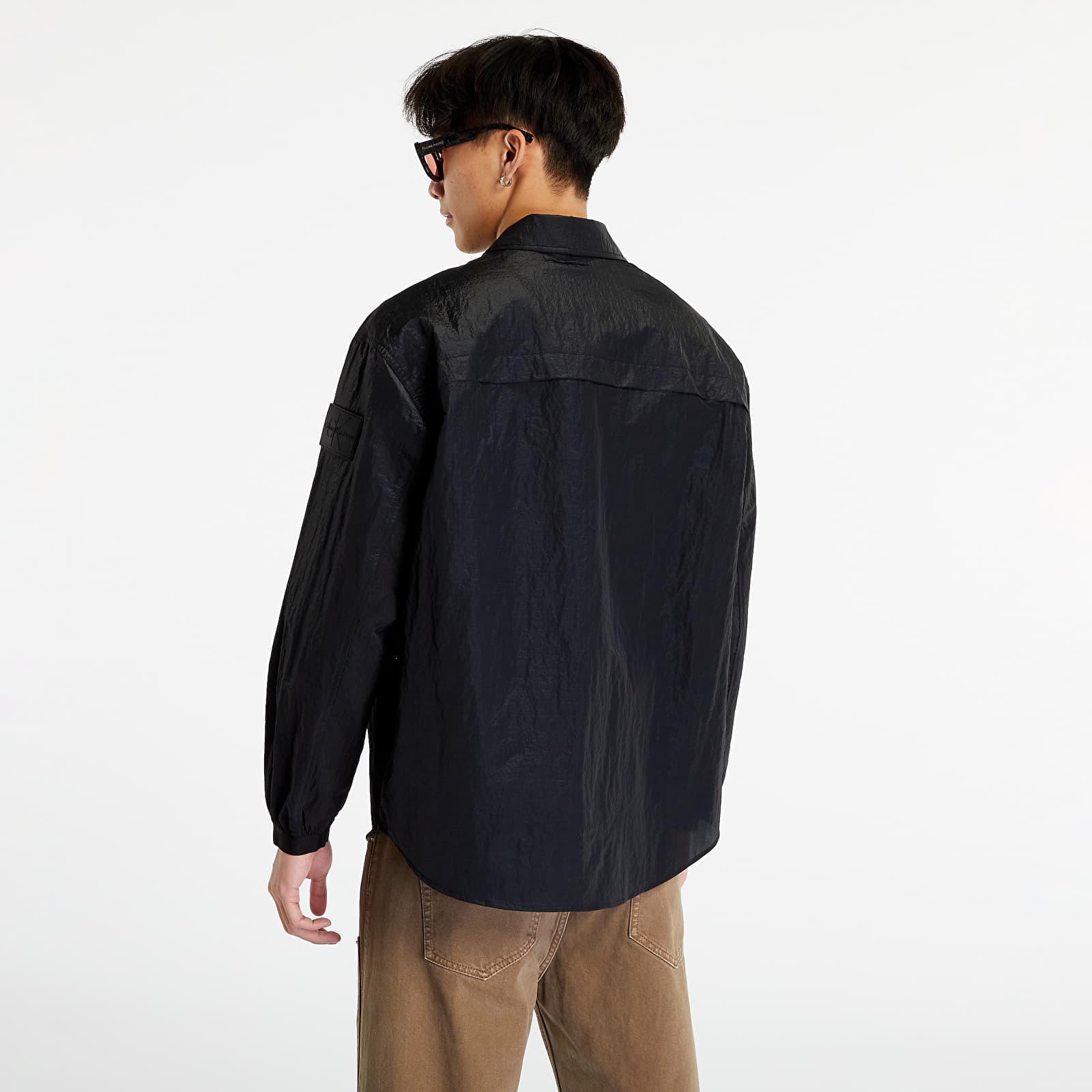 Calvin Klein Jeans Mesh Ripstop Overshirt Black for Men | Lyst