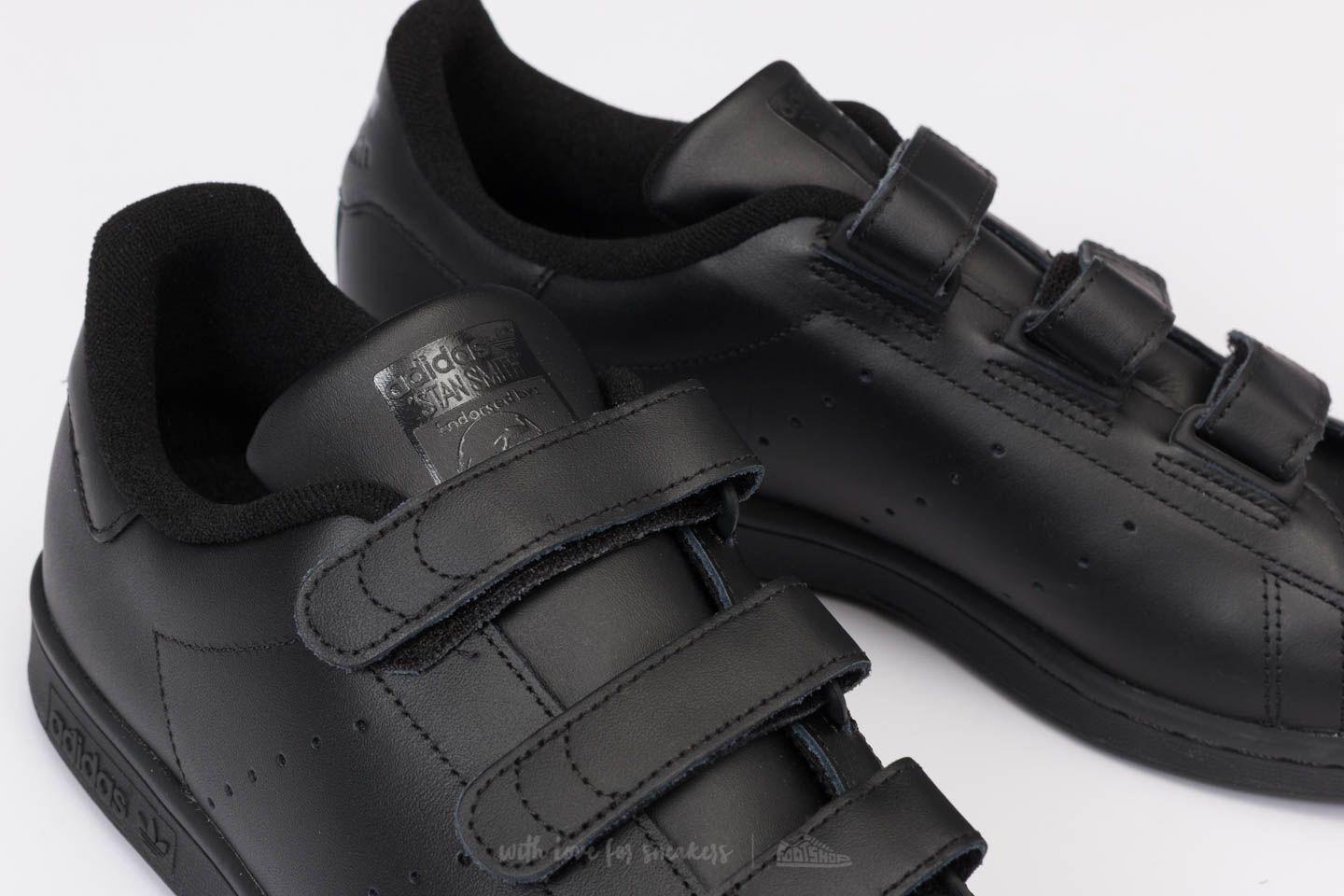 adidas Originals Leather Adidas Stan Smith Cf Core Black/ Core Black/ Core  Black for Men - Lyst