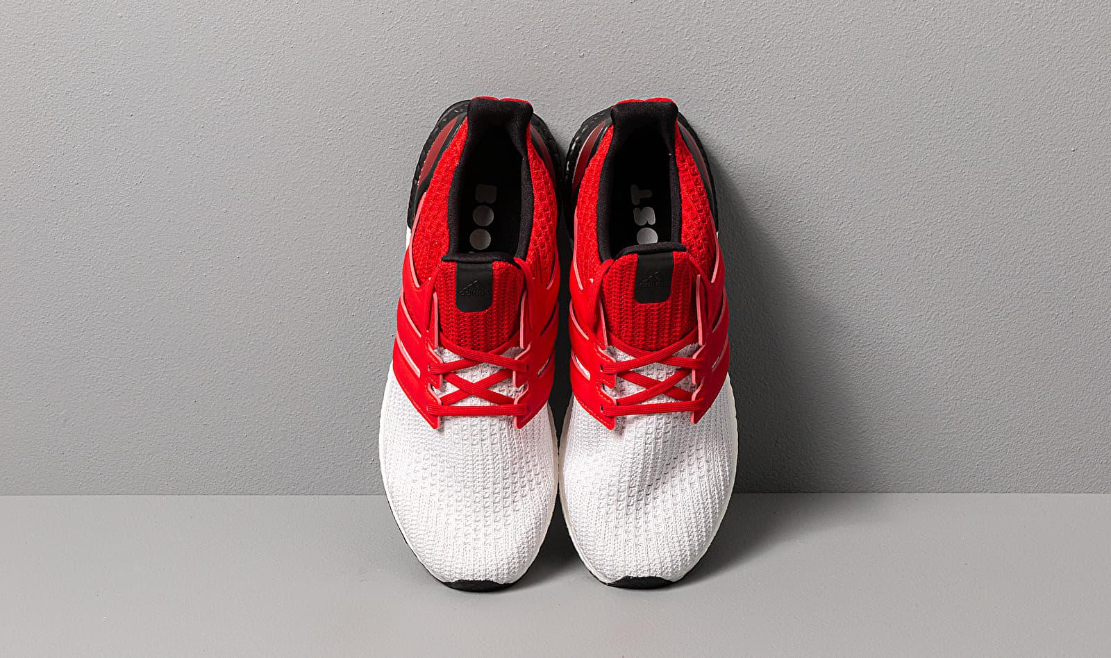 ultra boost core black scarlet