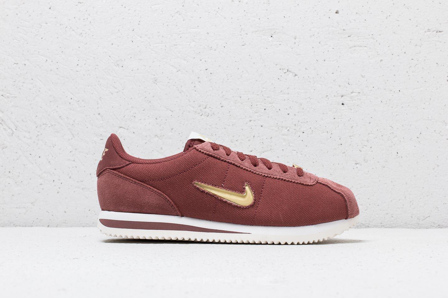 nike cortez maroon and gold