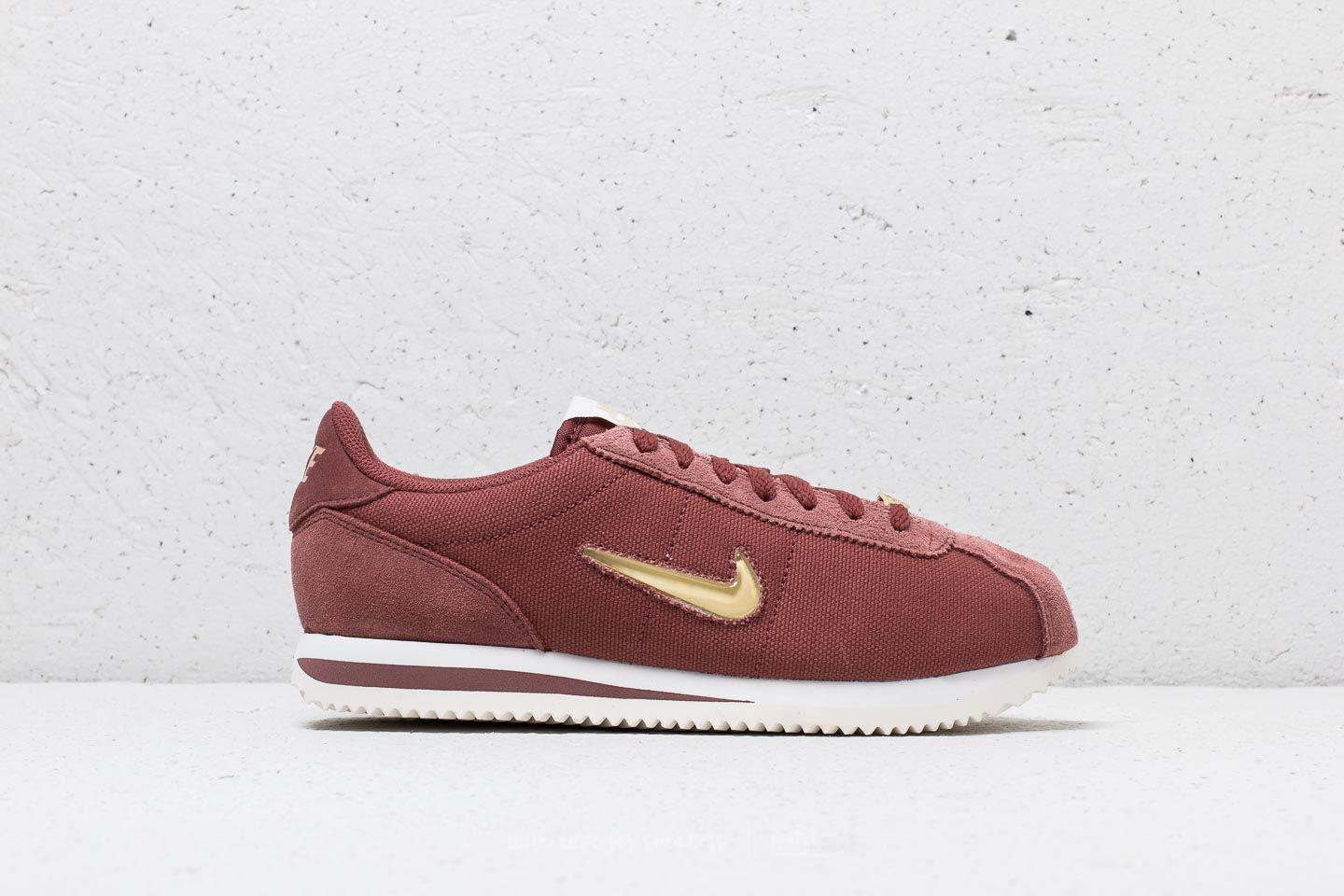 red and gold nike cortez