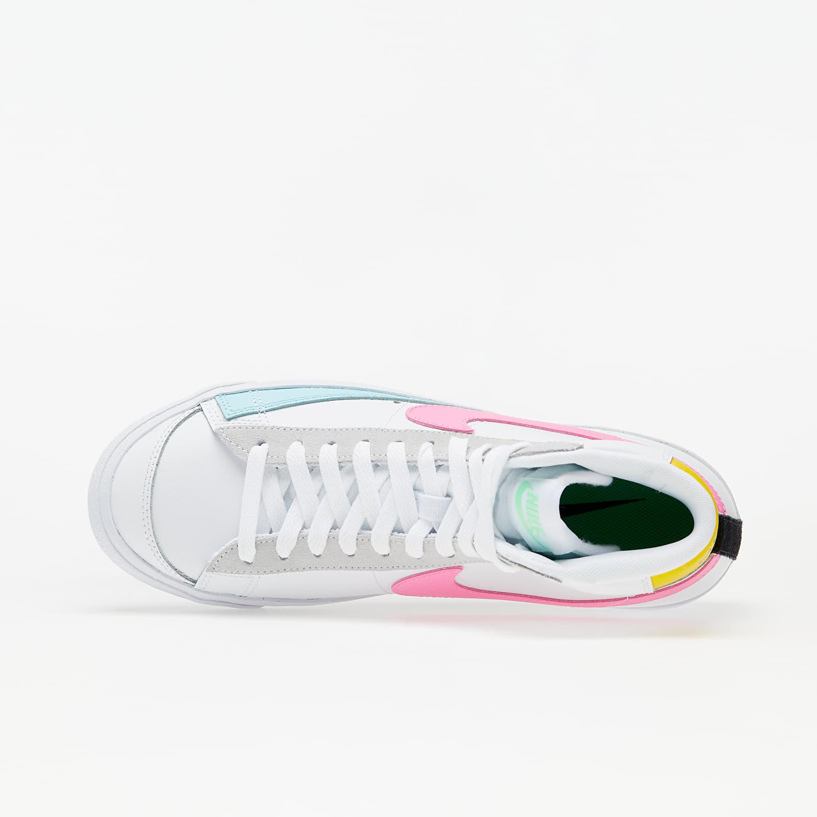 Nike Blazer Mid Vintage '77 White/ Pink Glow-Pure Platinum Lyst AT