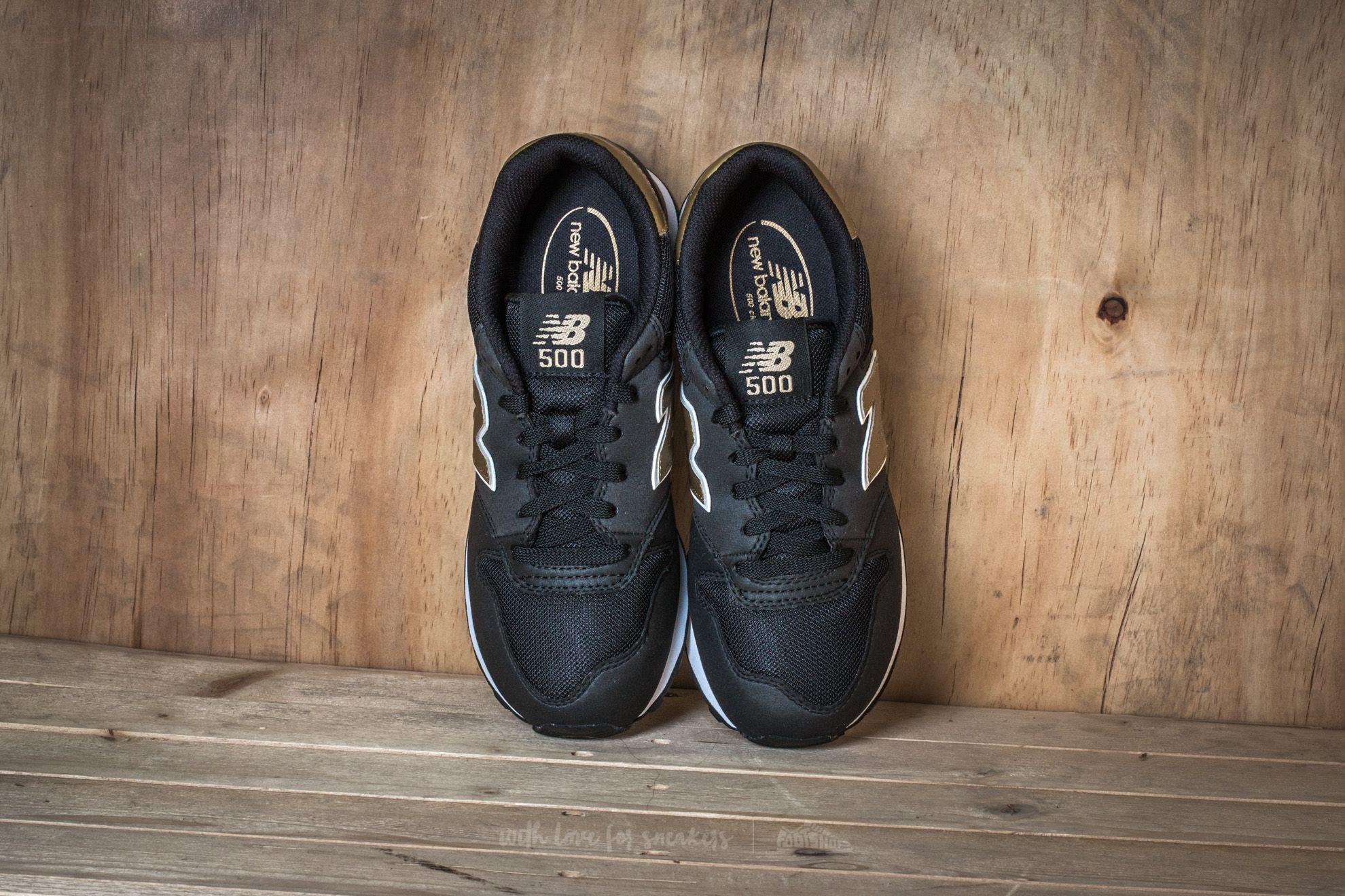 new balance 500 black gold