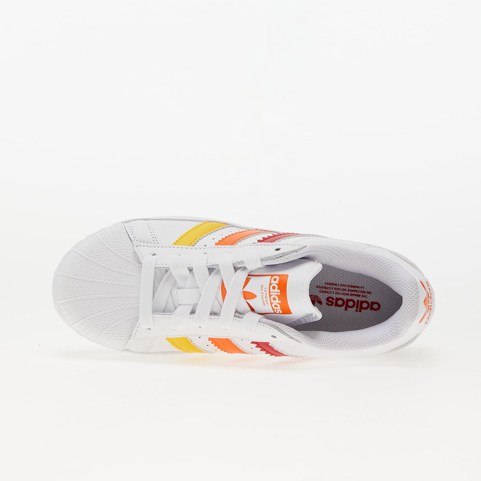 White adidas with orange stripes new arrivals