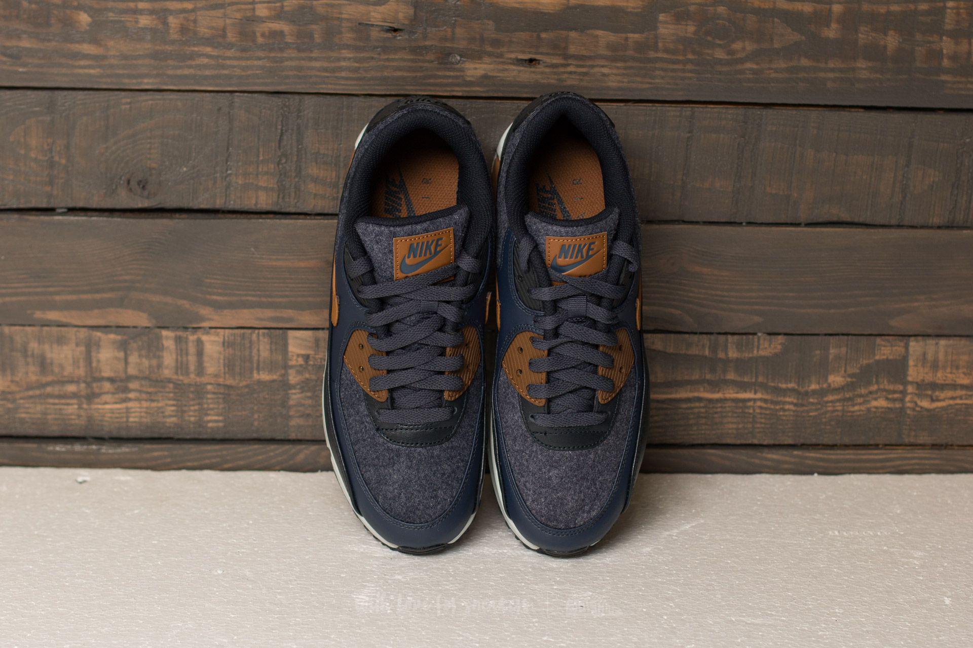 Nike Leather Air Max 90 Premium Thunder Blue/ Ale Brown for Men | Lyst