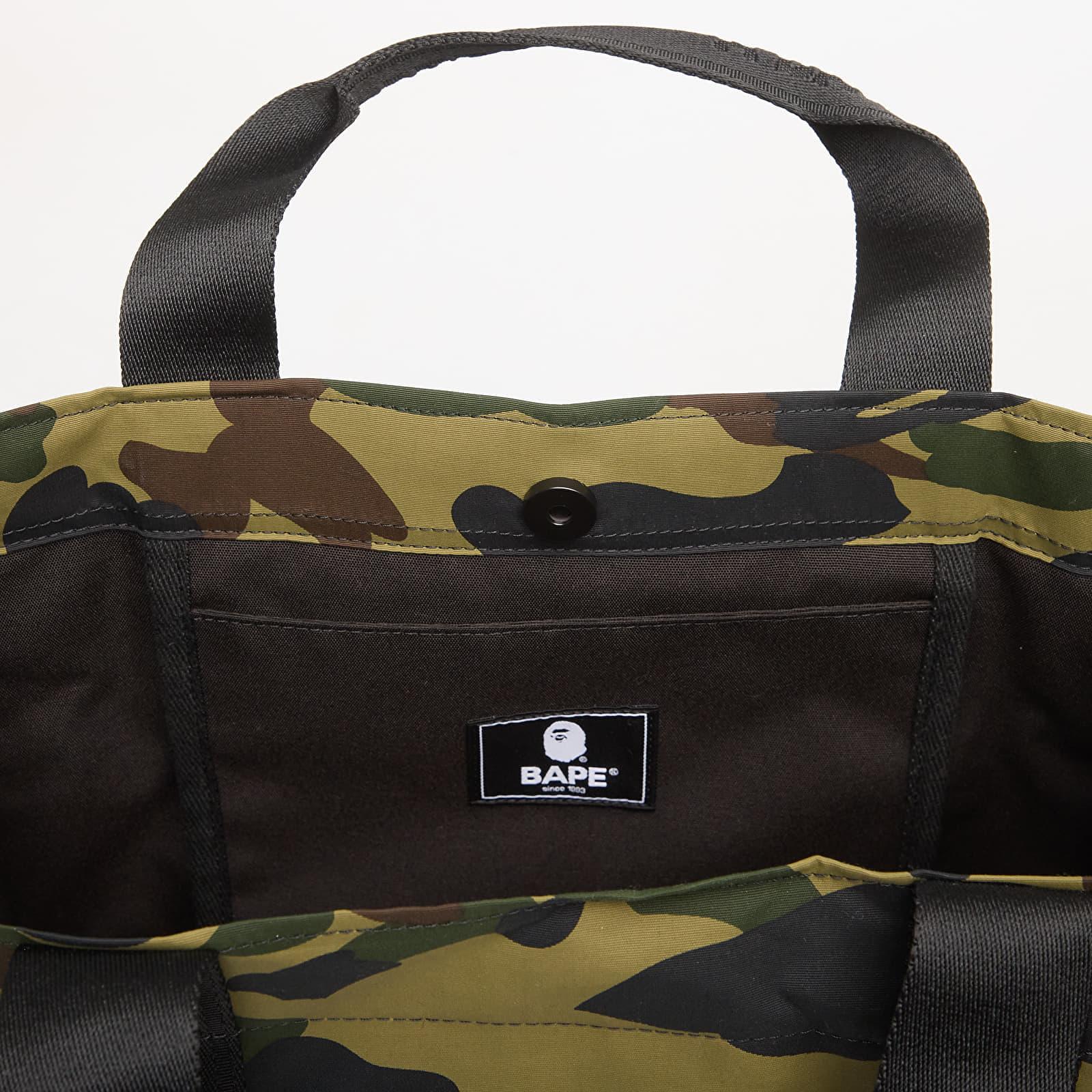 A Bathing Ape Bag 1St Camo Sliding Tote Bag M Travel in Black for
