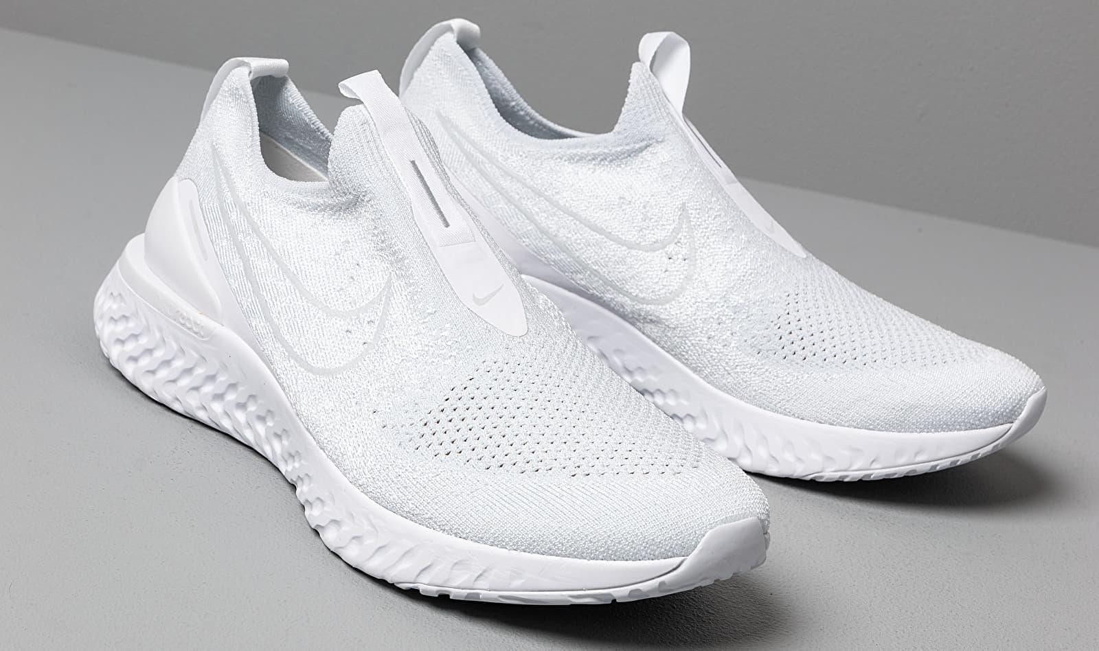 nike epic react phantom triple white