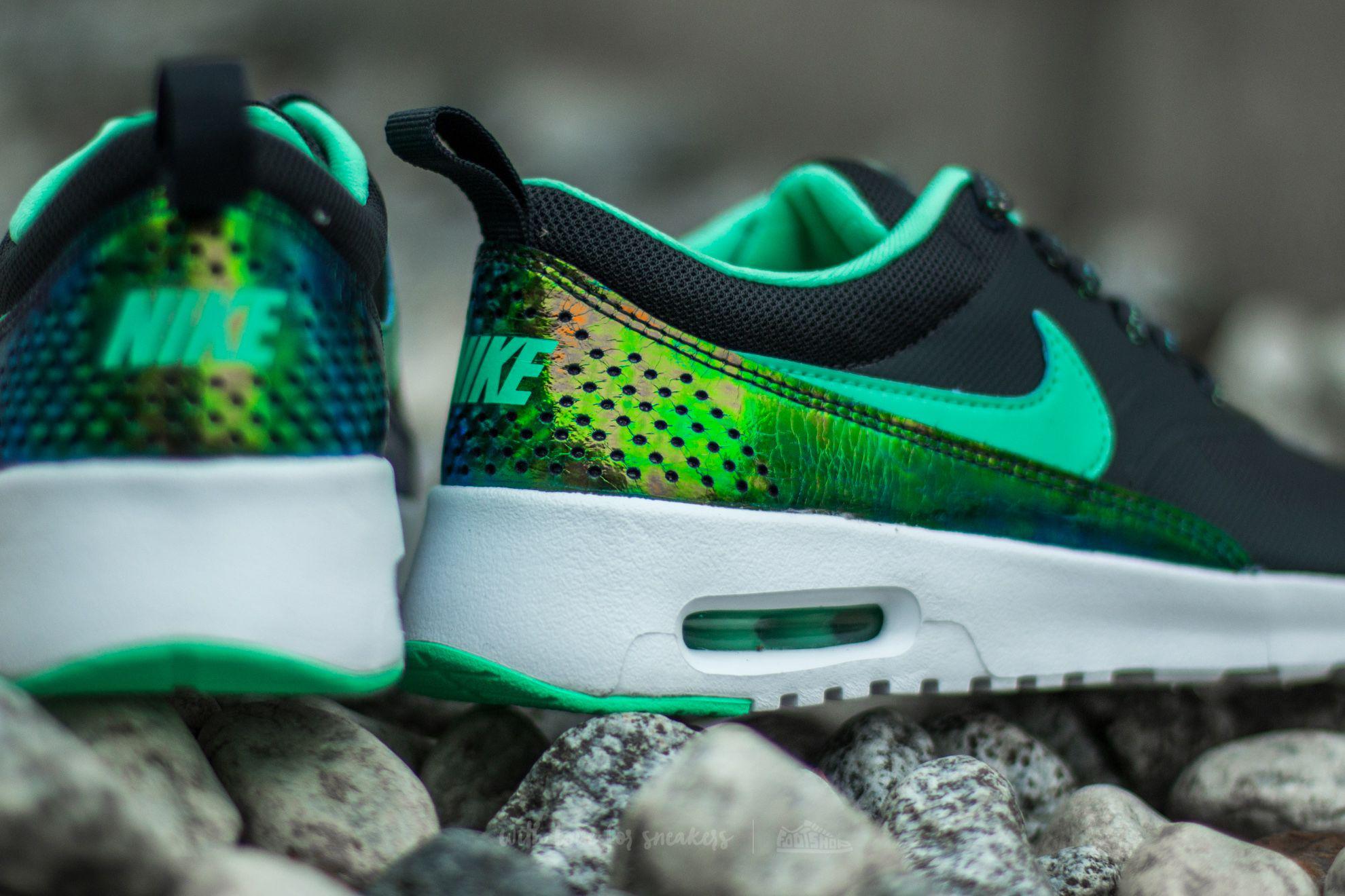 nike air max thea anthracite green glow