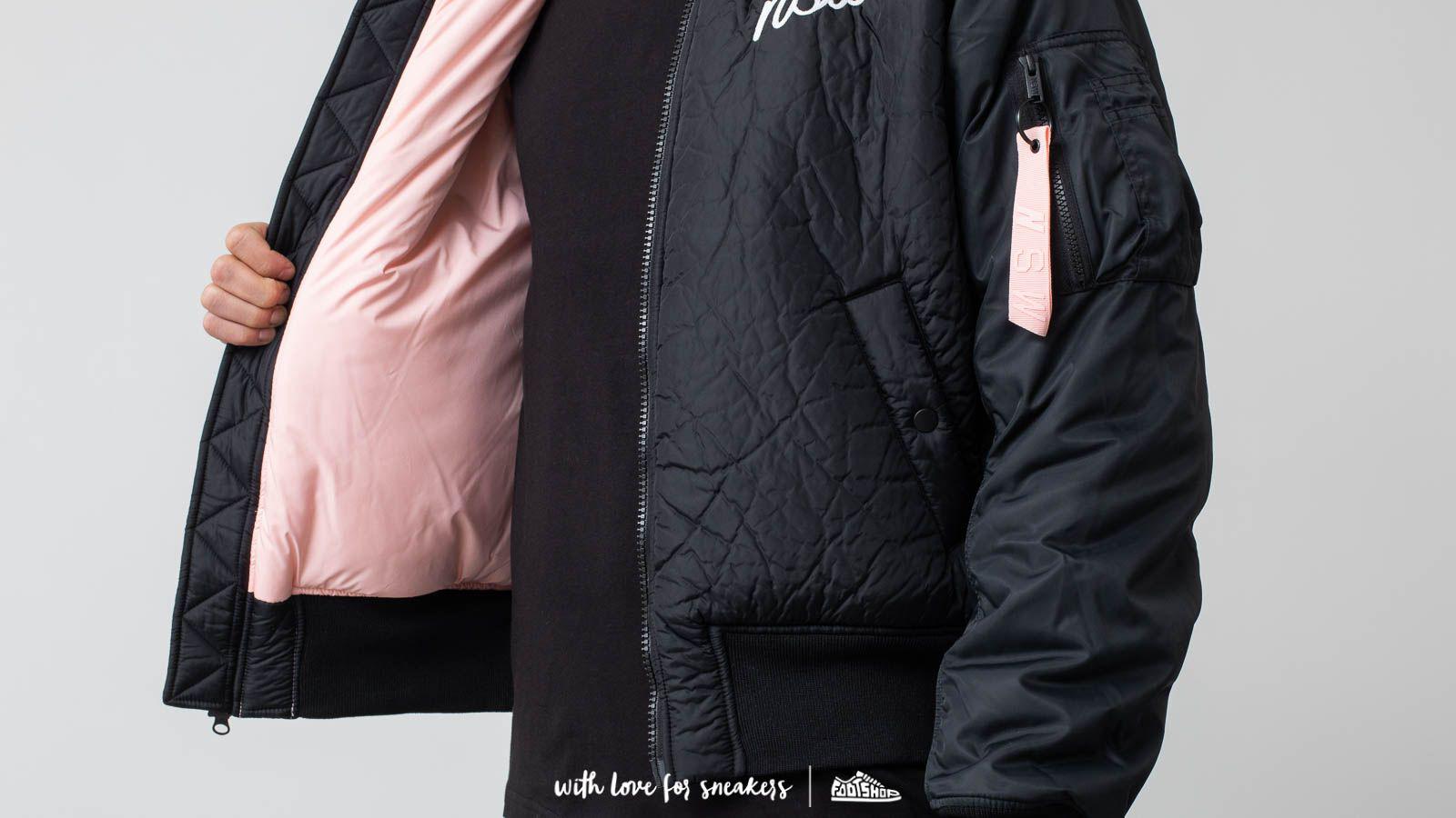 Nike Synthetic Sportswear Down Fill Bomber Jacket Black for Men | Lyst