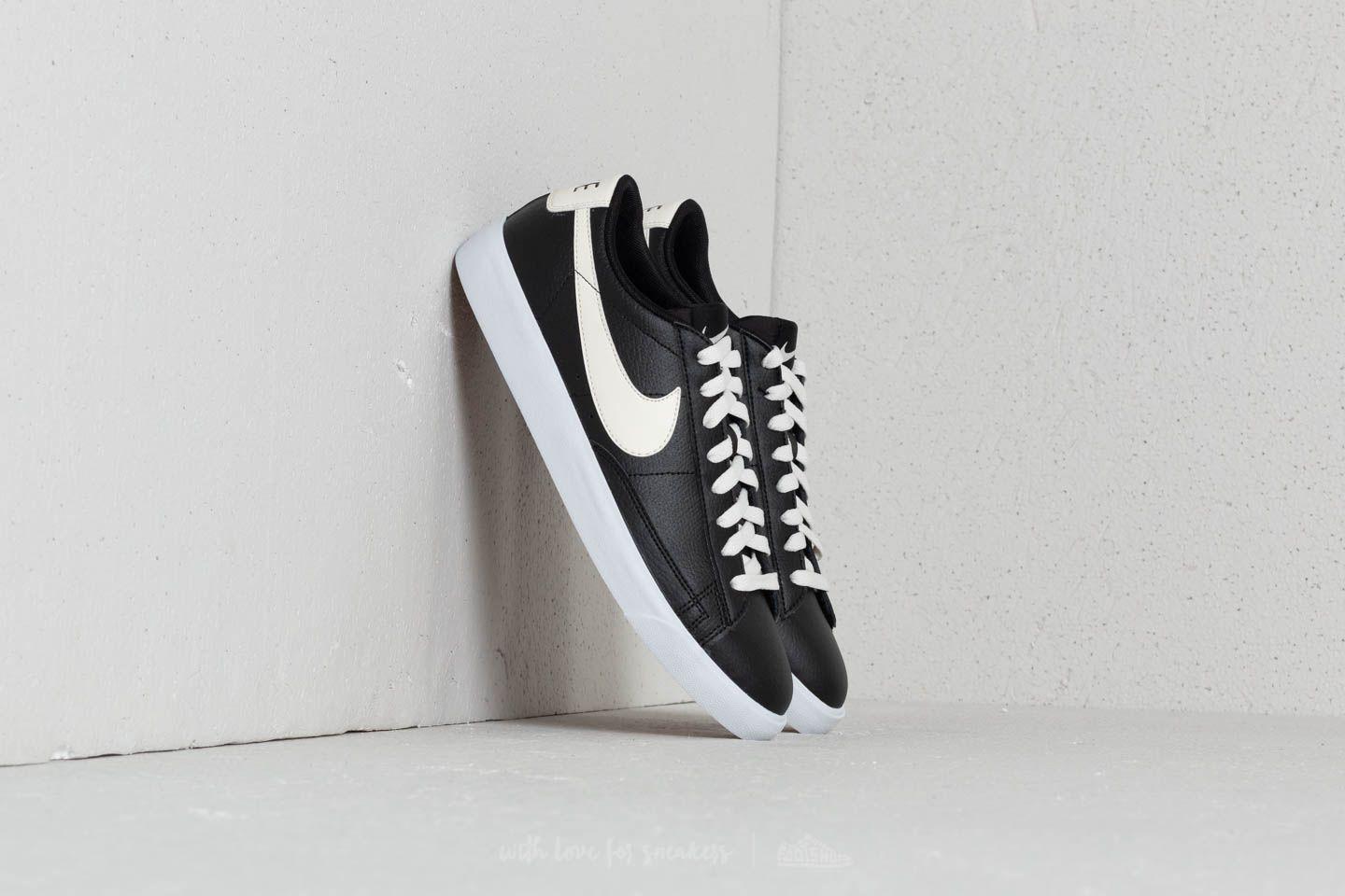 nike blazer low leather black