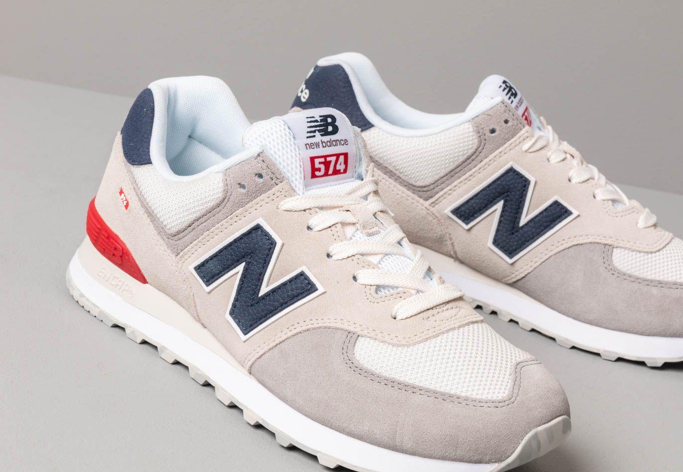 New Balance 574 Grey/ Blue/ Red in Gray for Men - Lyst