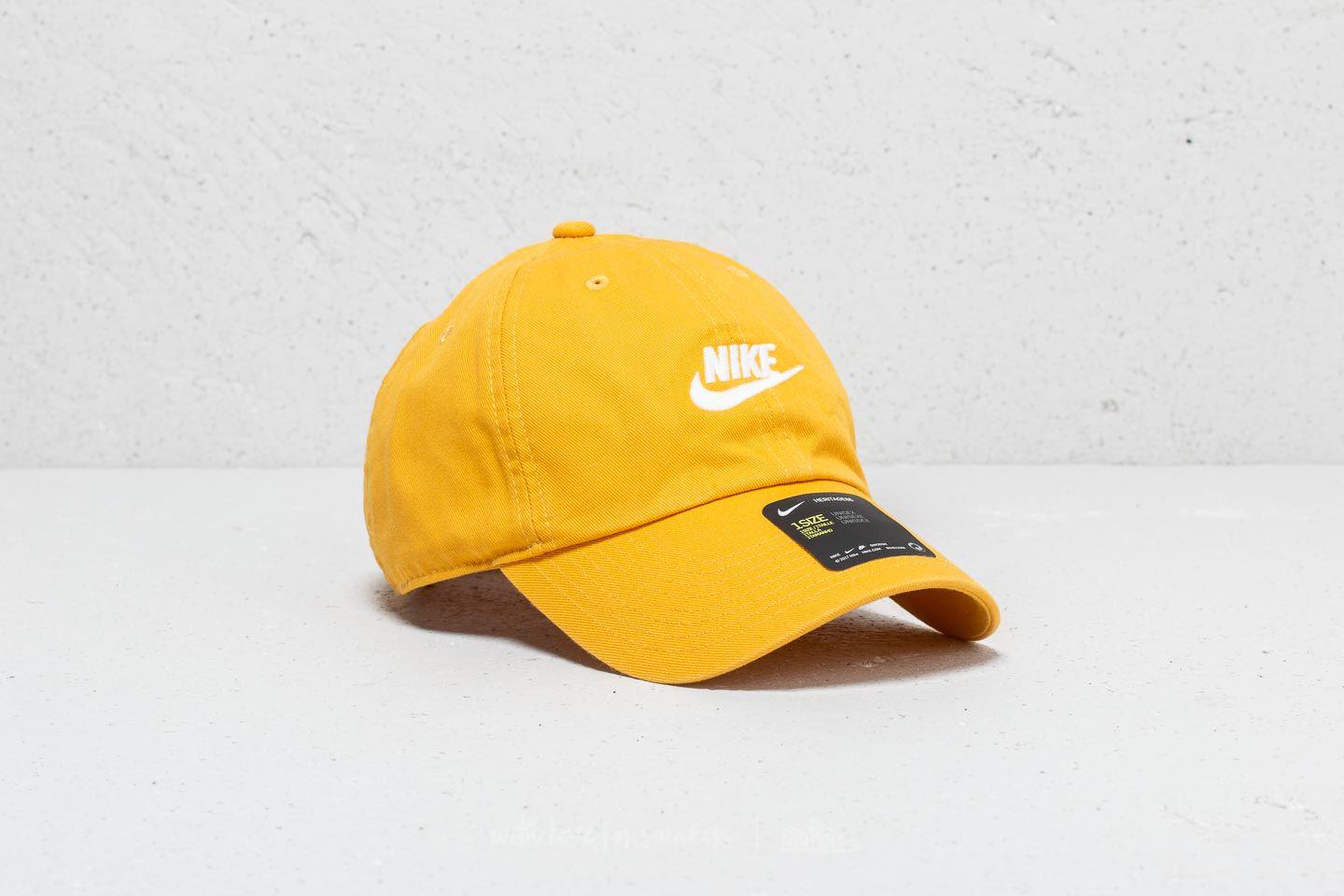 Nike Cotton Heritage 86 Futura Washed Cap Yellow for Men | Lyst