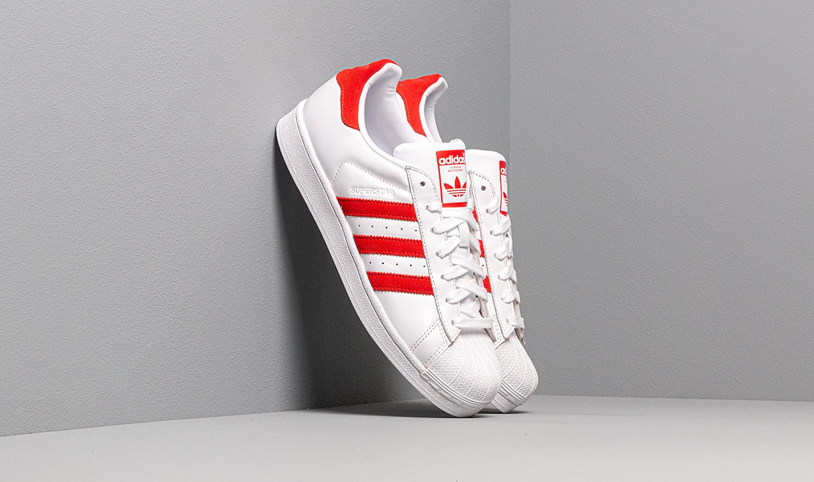 adidas Originals Adidas Superstar Ftw White/ Active Red/ Ftw White Men - Lyst