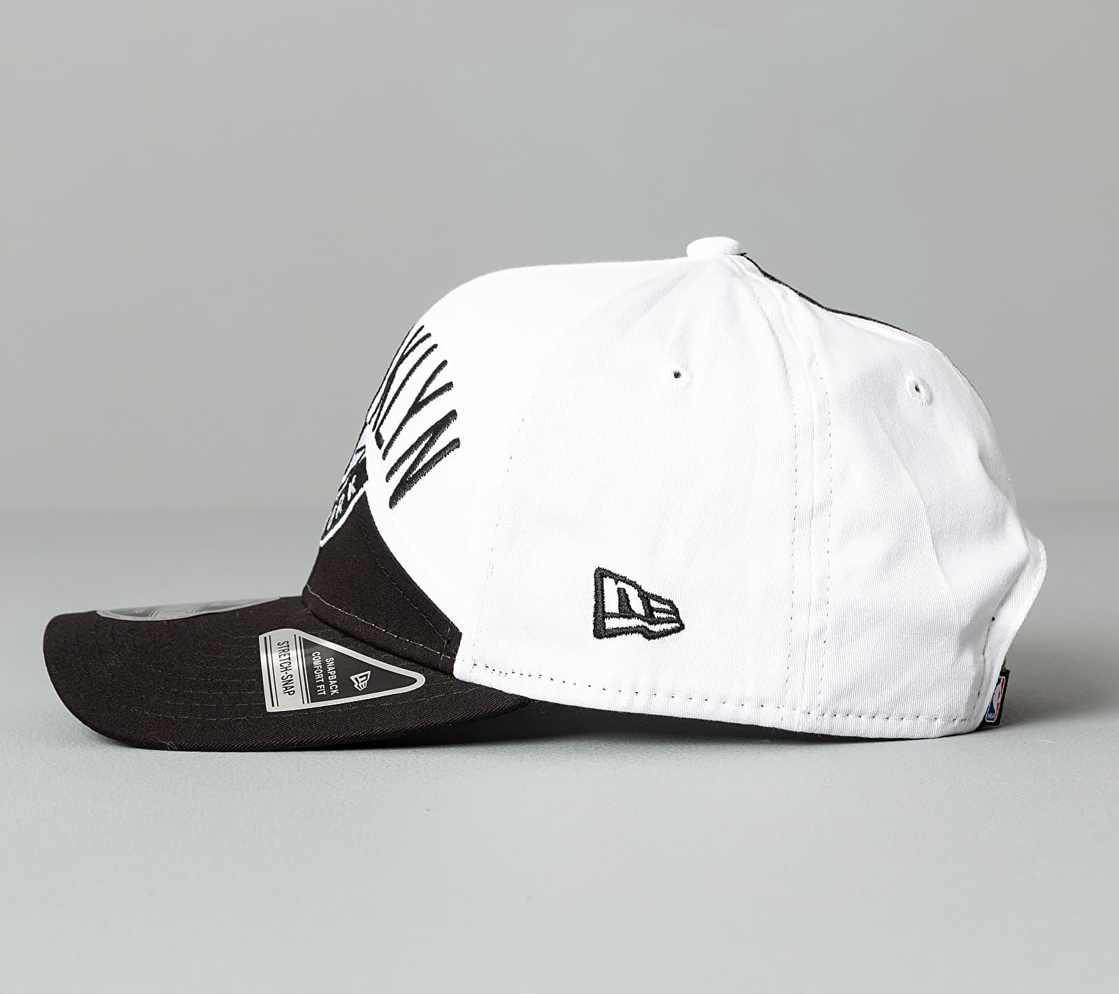KTZ 9fifty Nba Team Split Stretch Cap New York Brooklyn Nets Black/ White |  Lyst