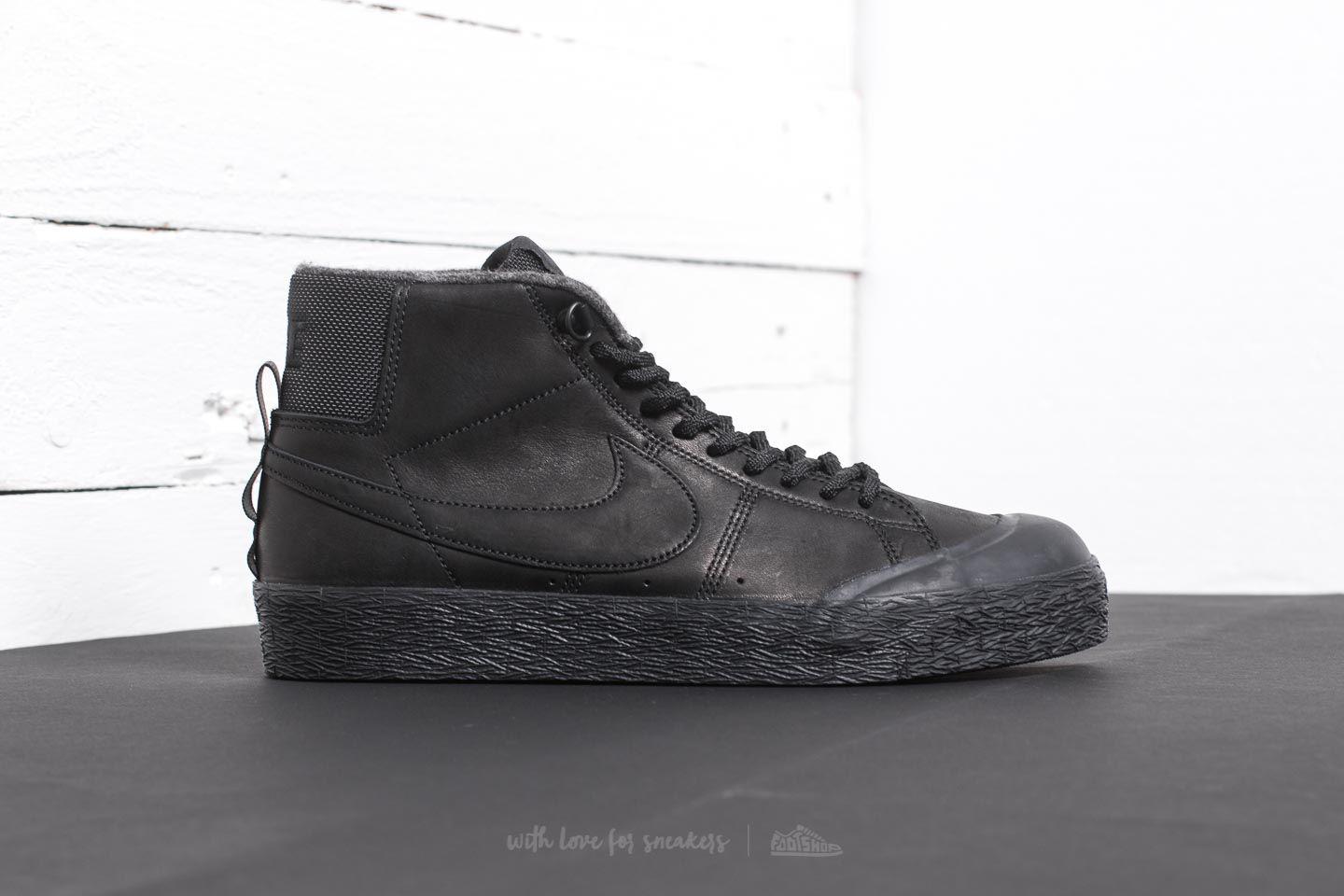 Nike Leather Sb Blazer Zoom Mid Xt Bota Black/ Black-anthracite for Men -  Lyst