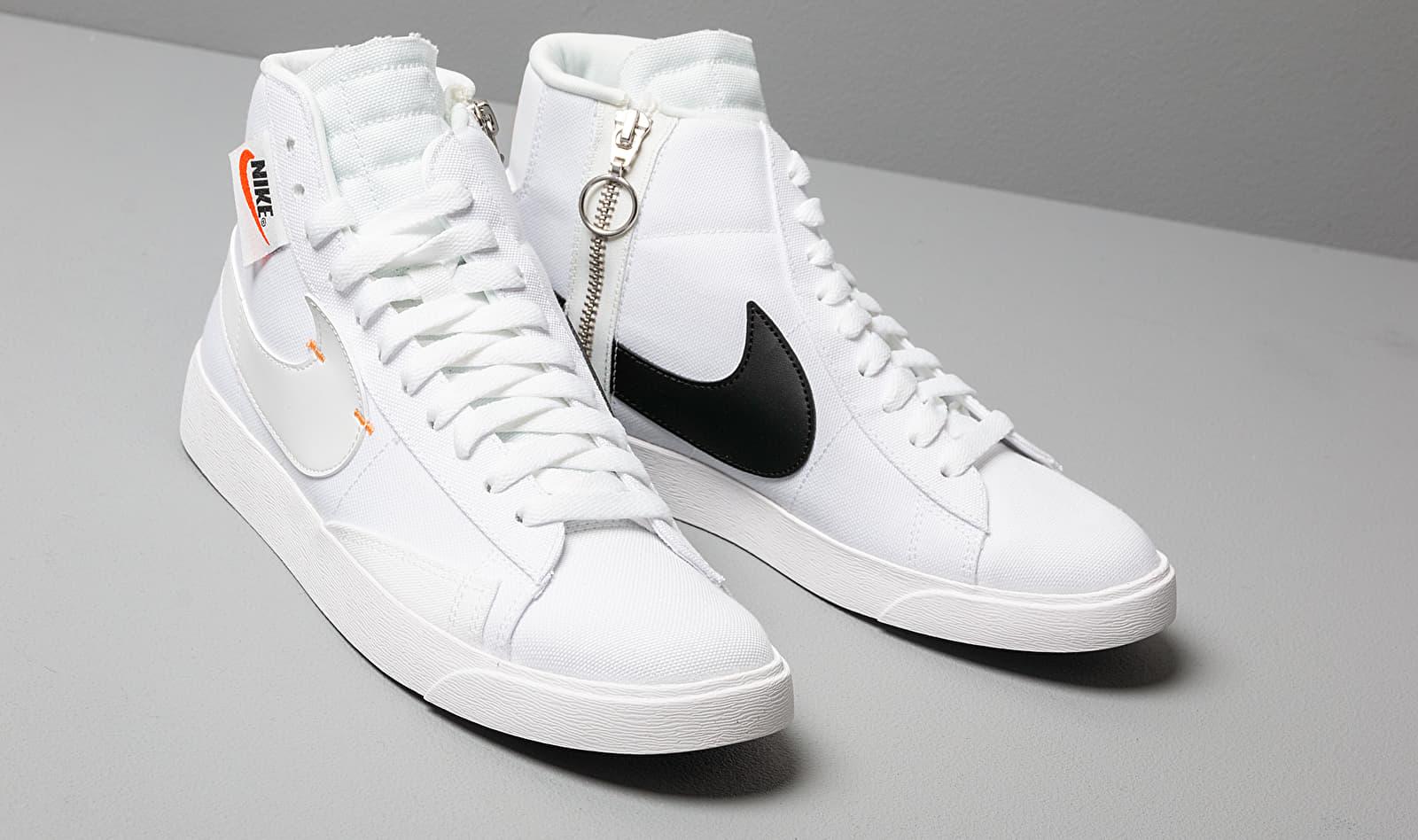 Nike Canvas Blazer Mid Rebel Shoe in White | Lyst