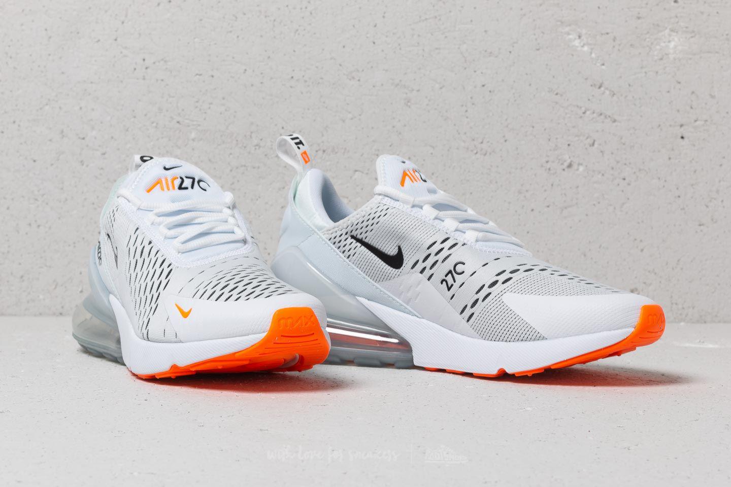 Nike Air Max 270 White Black total Orange for Men Lyst