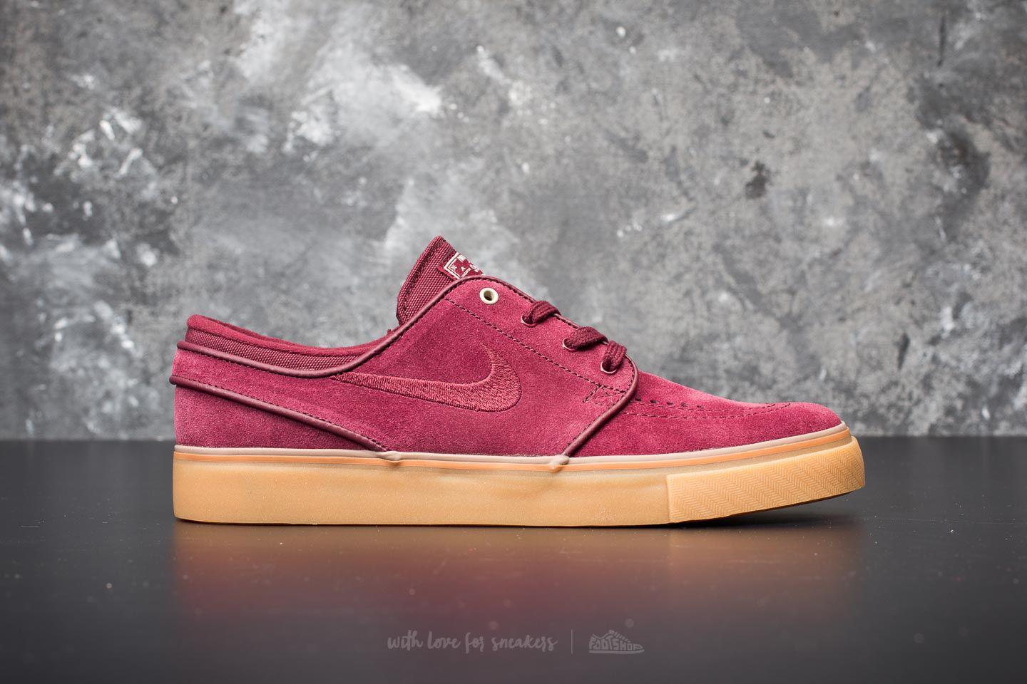 maroon janoski nike