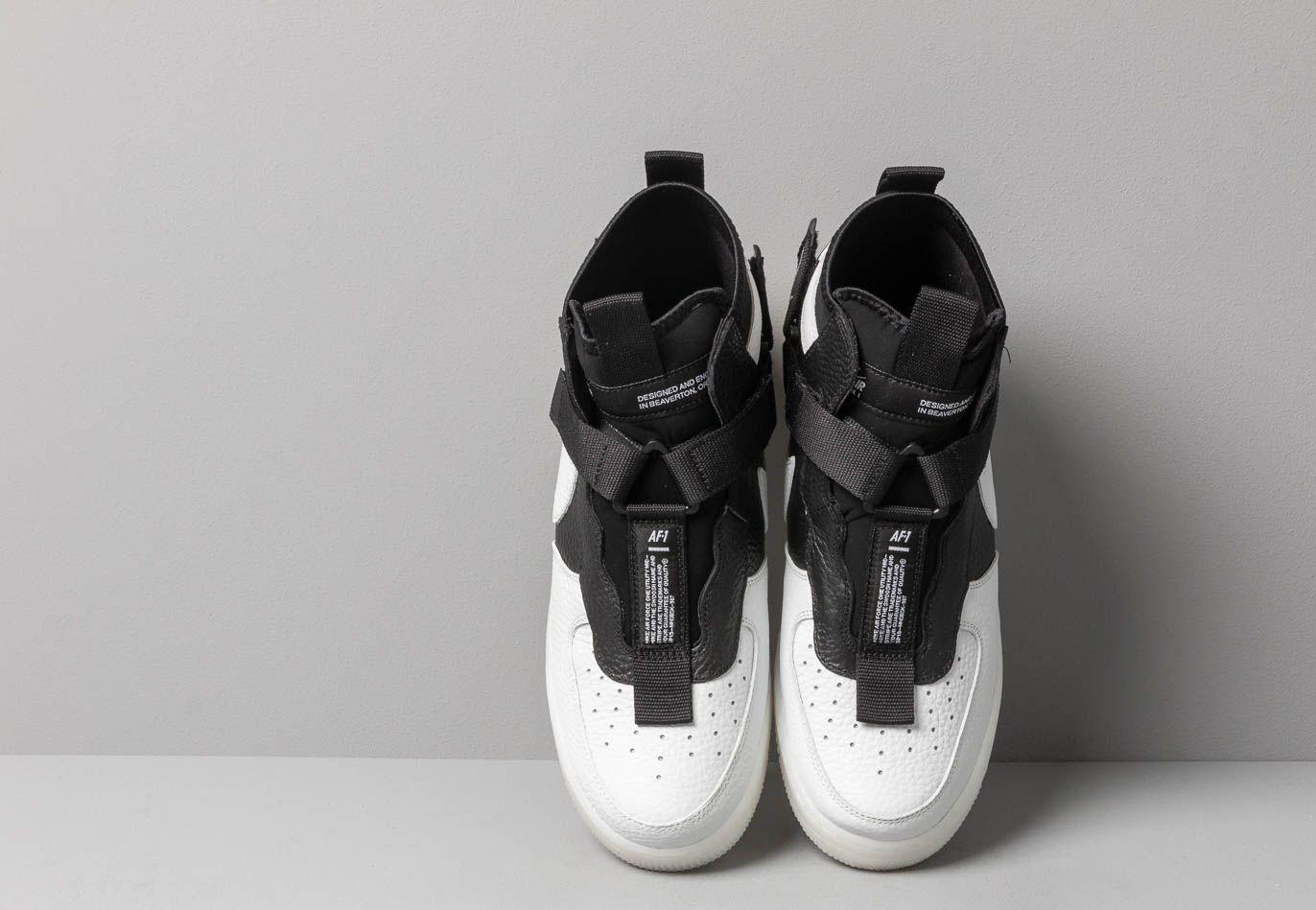 Nike Leather Air Force 1 Utility Mid Off White/ Black-white for Men | Lyst